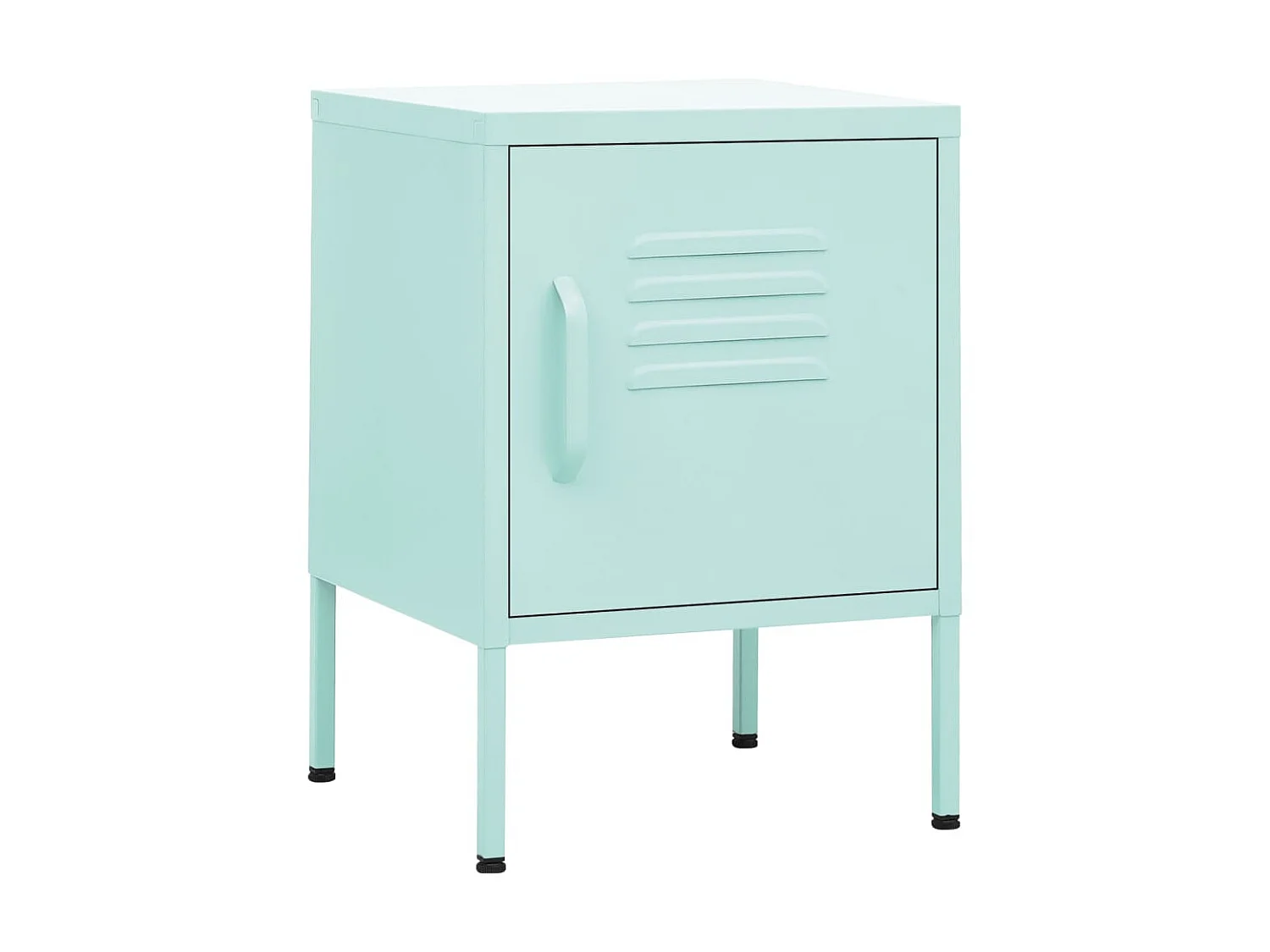 Nachtkastje Mintgroen 35x35x51 cm Staal