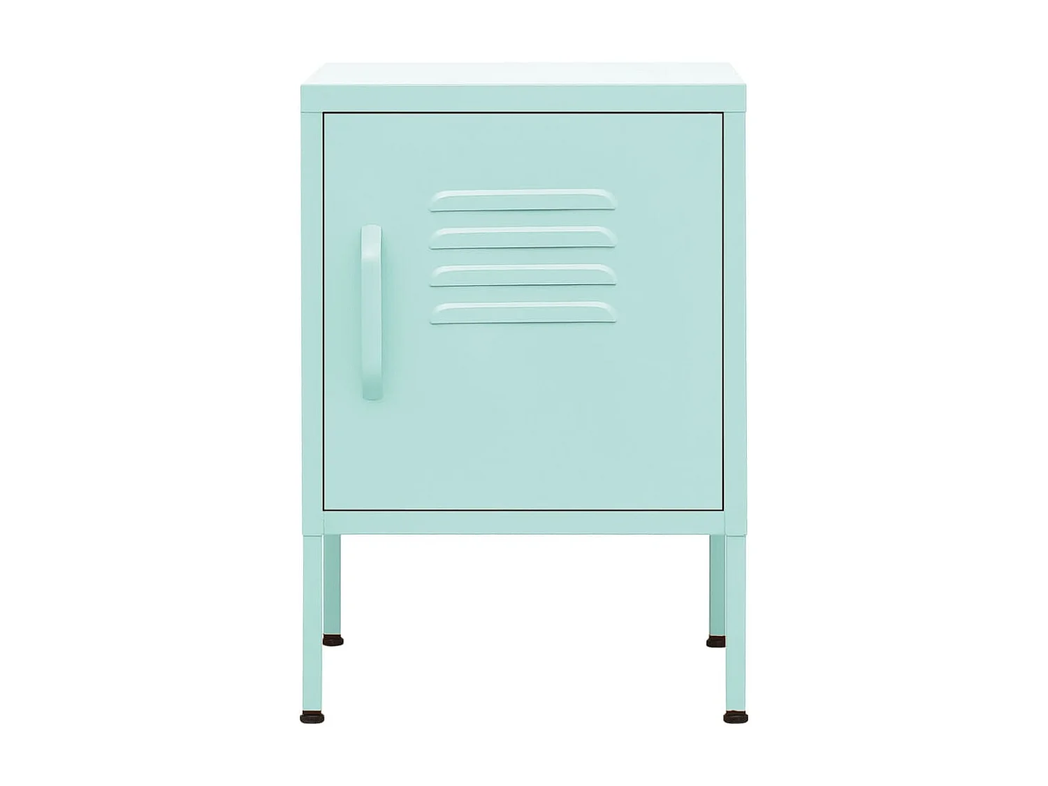 Nachtkastje Mintgroen 35x35x51 cm Staal