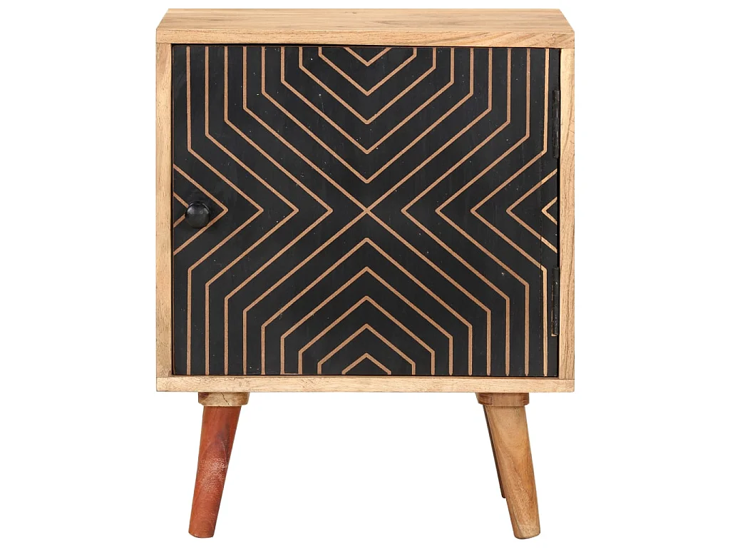 Mesa de cabeceira 40x30x50 cm Madeira maciça de acácia