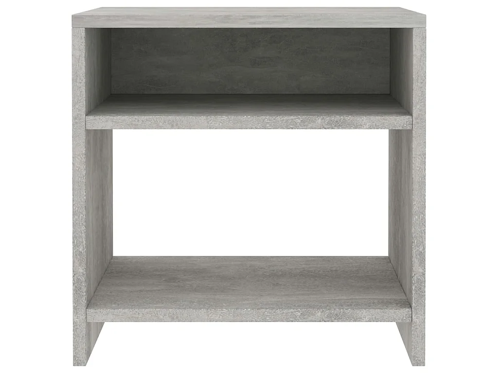 Table de chevet Gris béton 40x30x40 cm Bois d'ingénierie