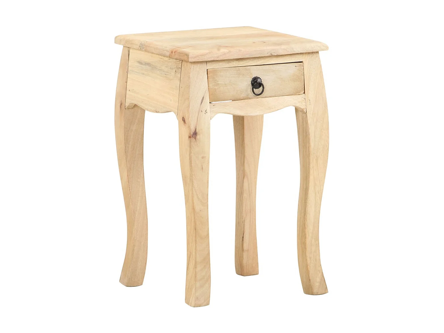 Table de chevet 28x28x46 cm Bois de manguier massif