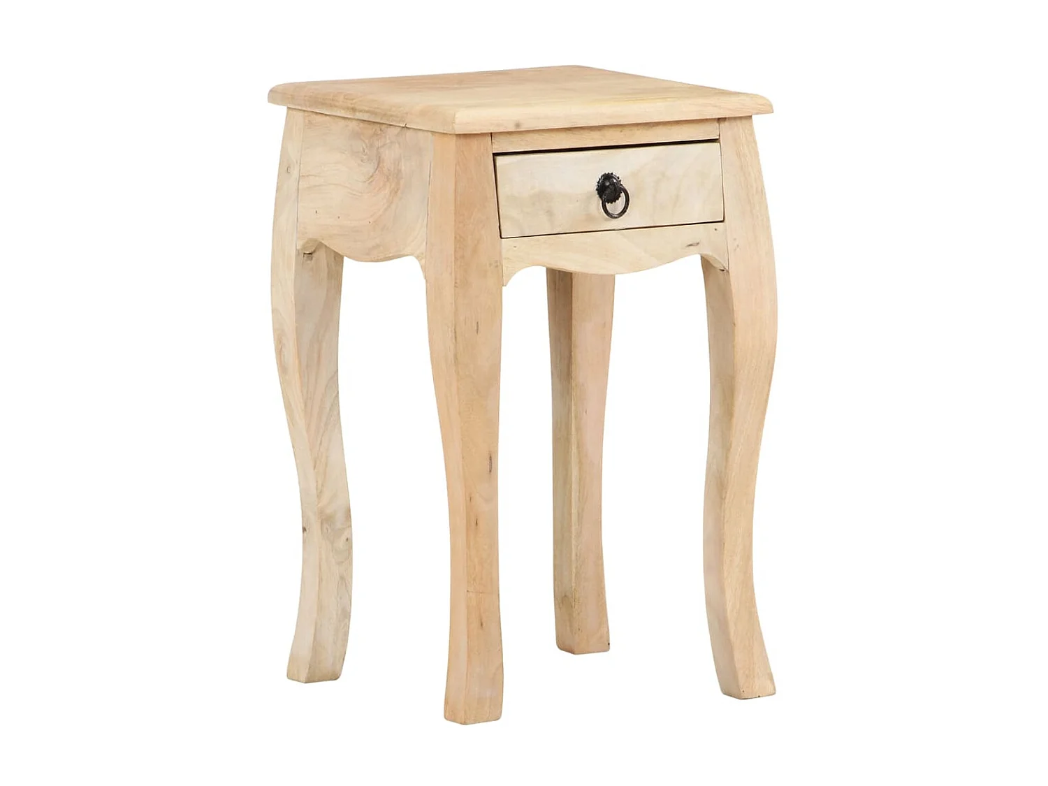 Table de chevet 28x28x46 cm Bois de manguier massif