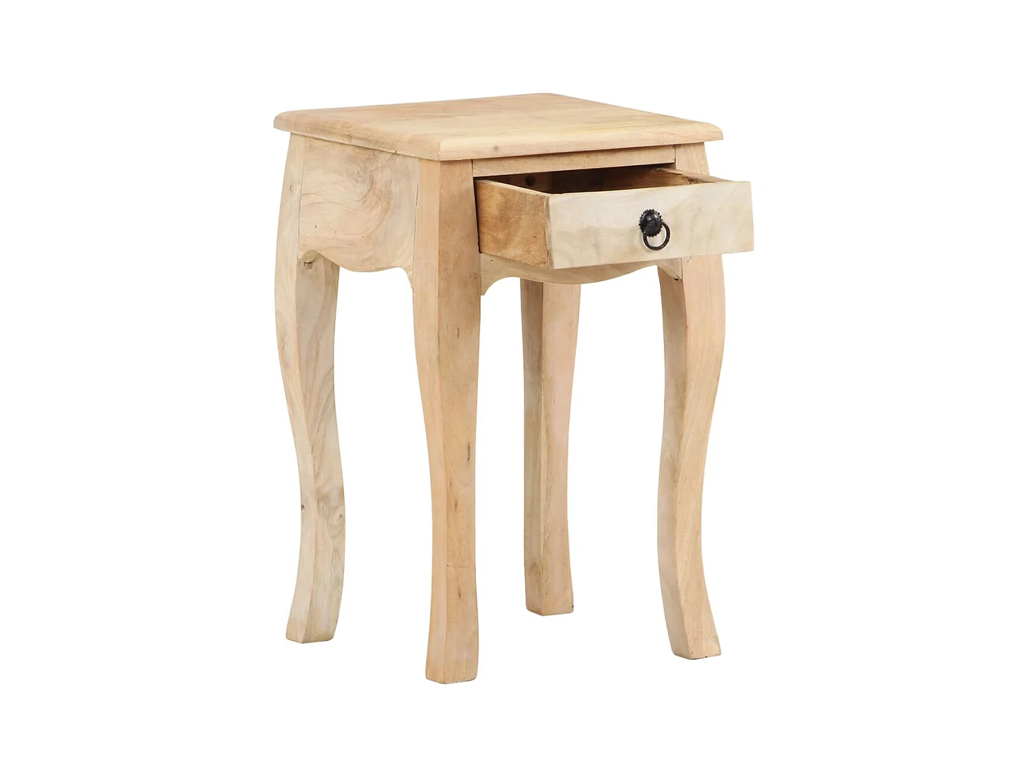 Comodino 28x28x46 cm Legno massello di mango