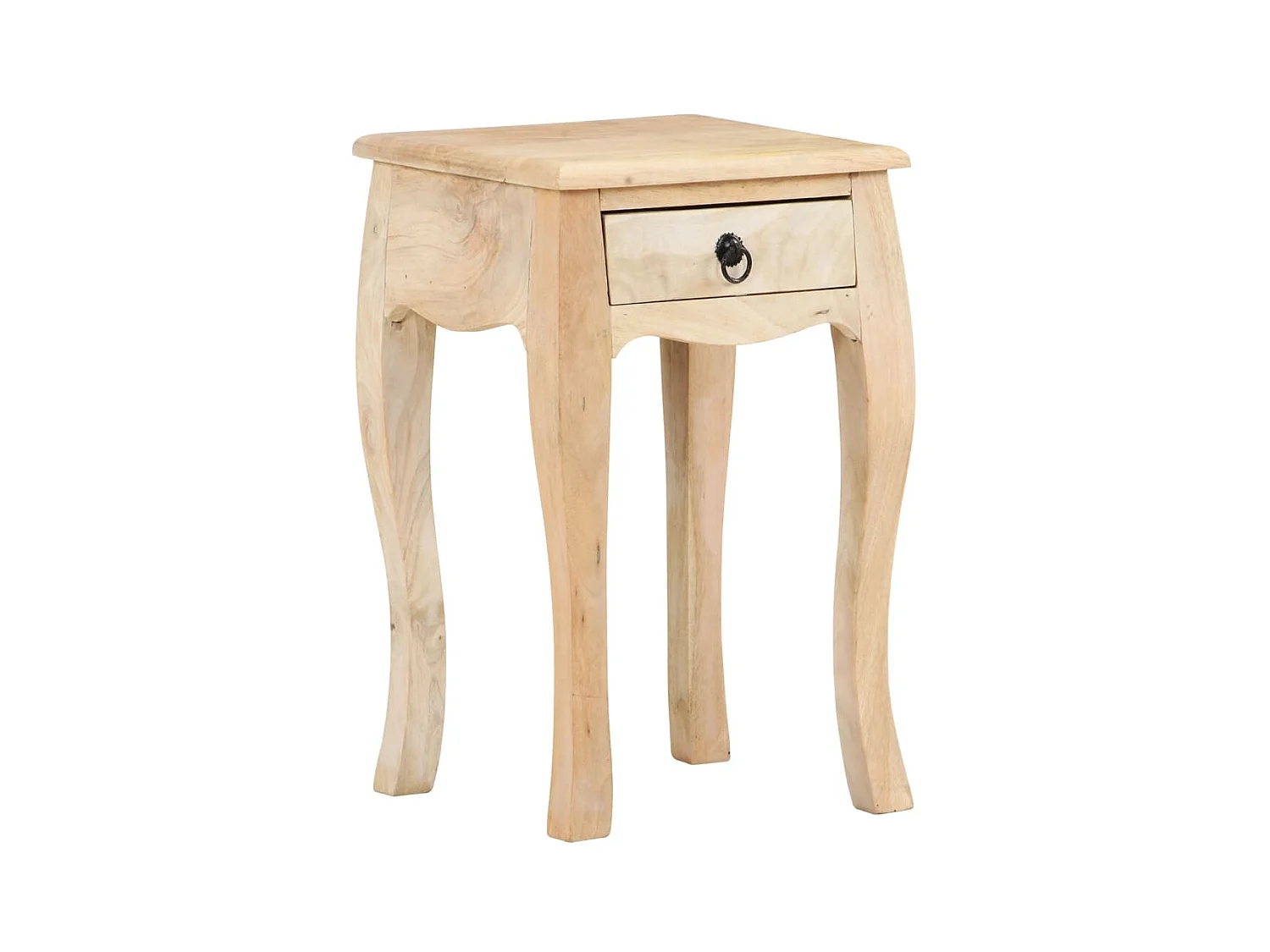 Comodino 28x28x46 cm Legno massello di mango