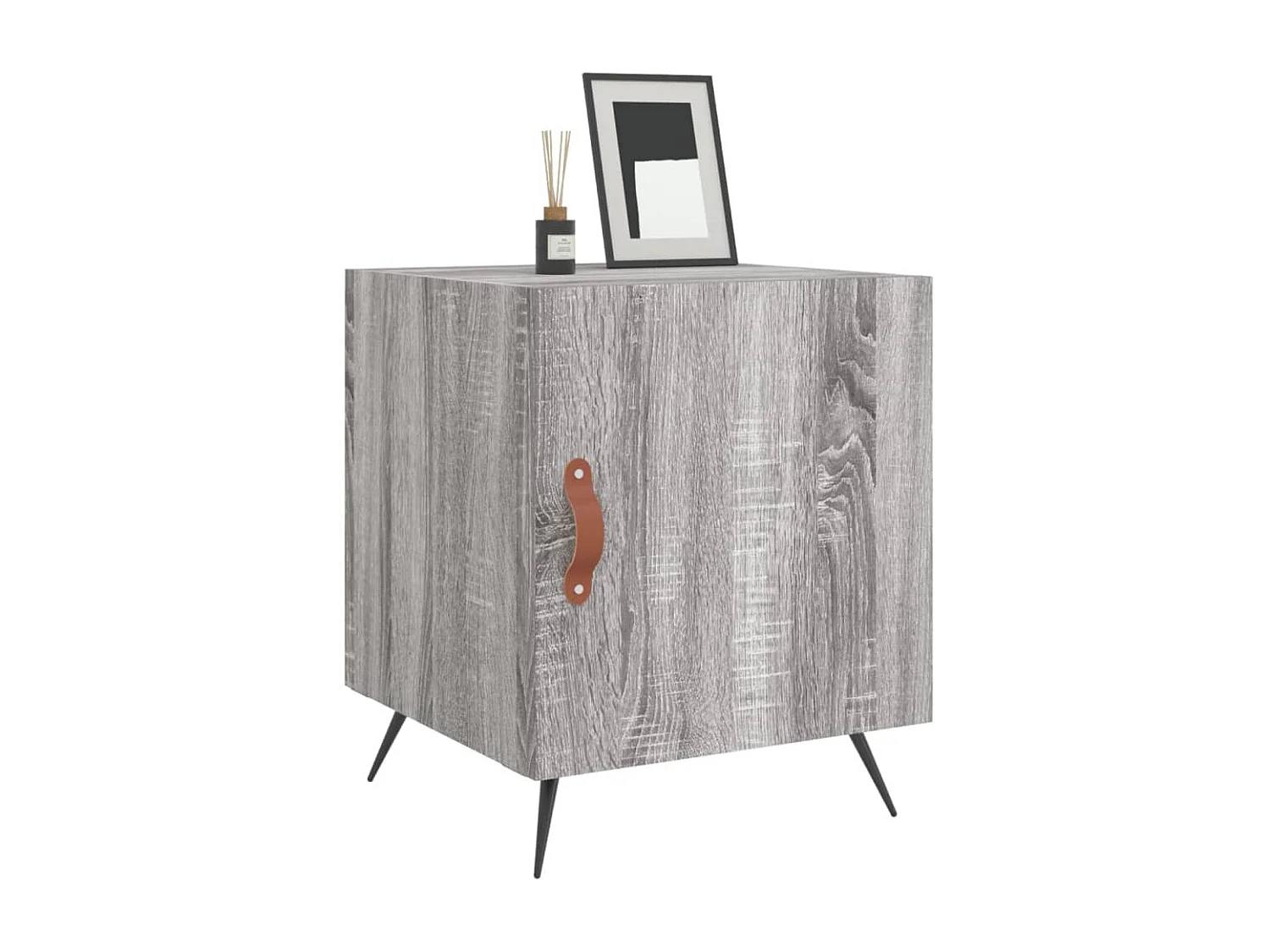 Comodini 2 pezzi sonoma grigio 40x40x50 cm in MDF