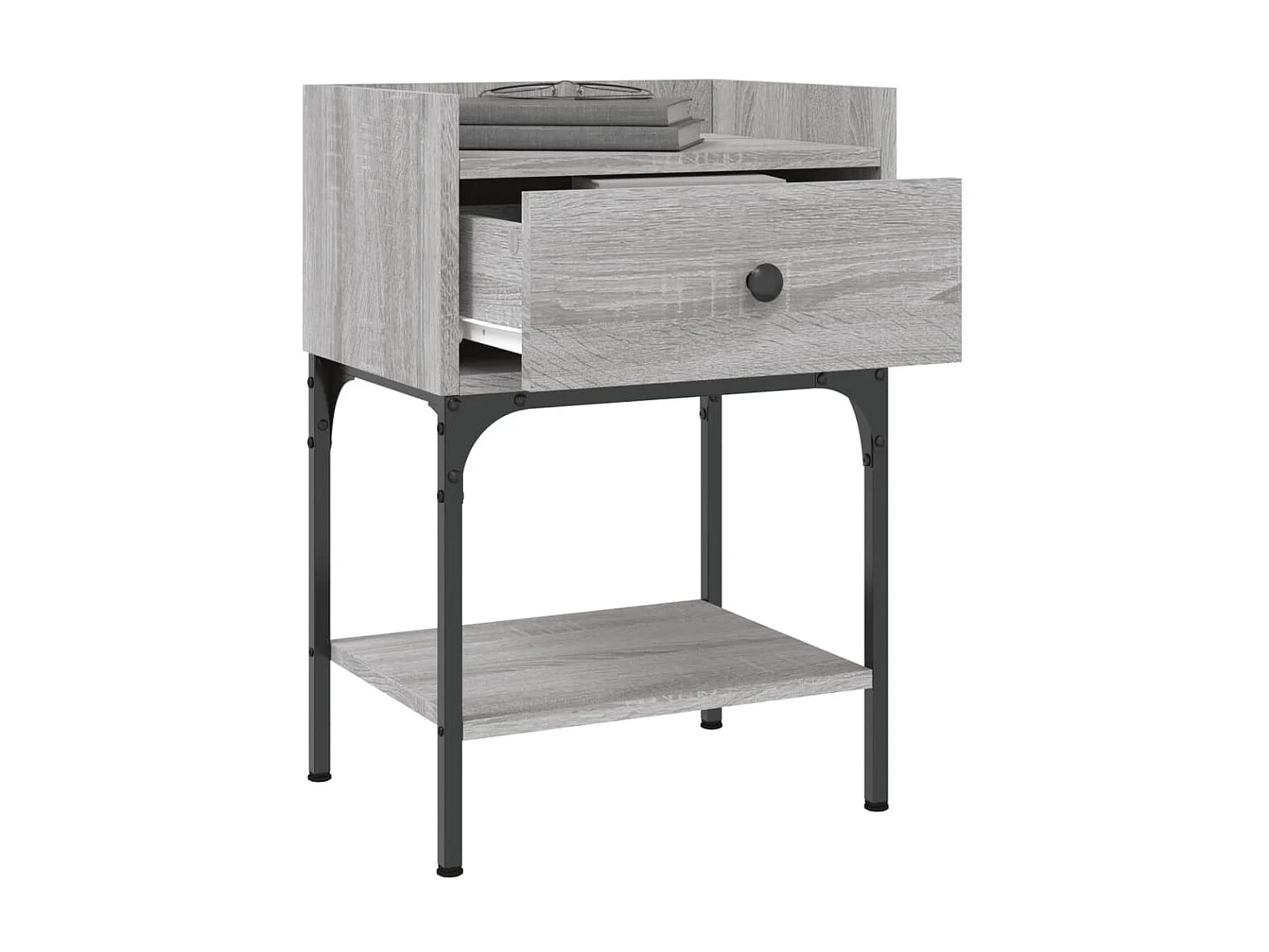 Tables de chevet 2 pcs sonoma gris 40,5x31x60 cm
