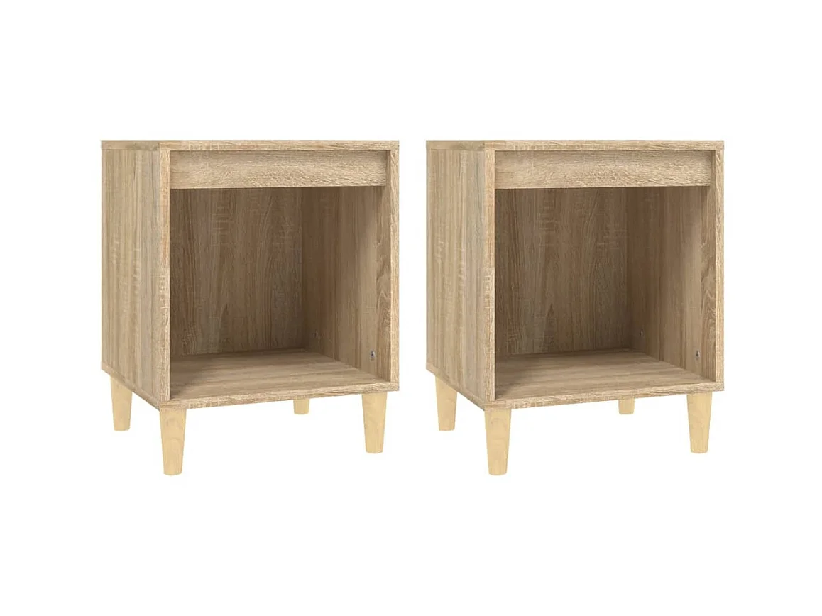 Nachtkastjes 2 stuks Sonoma eiken 40x35x50 cm