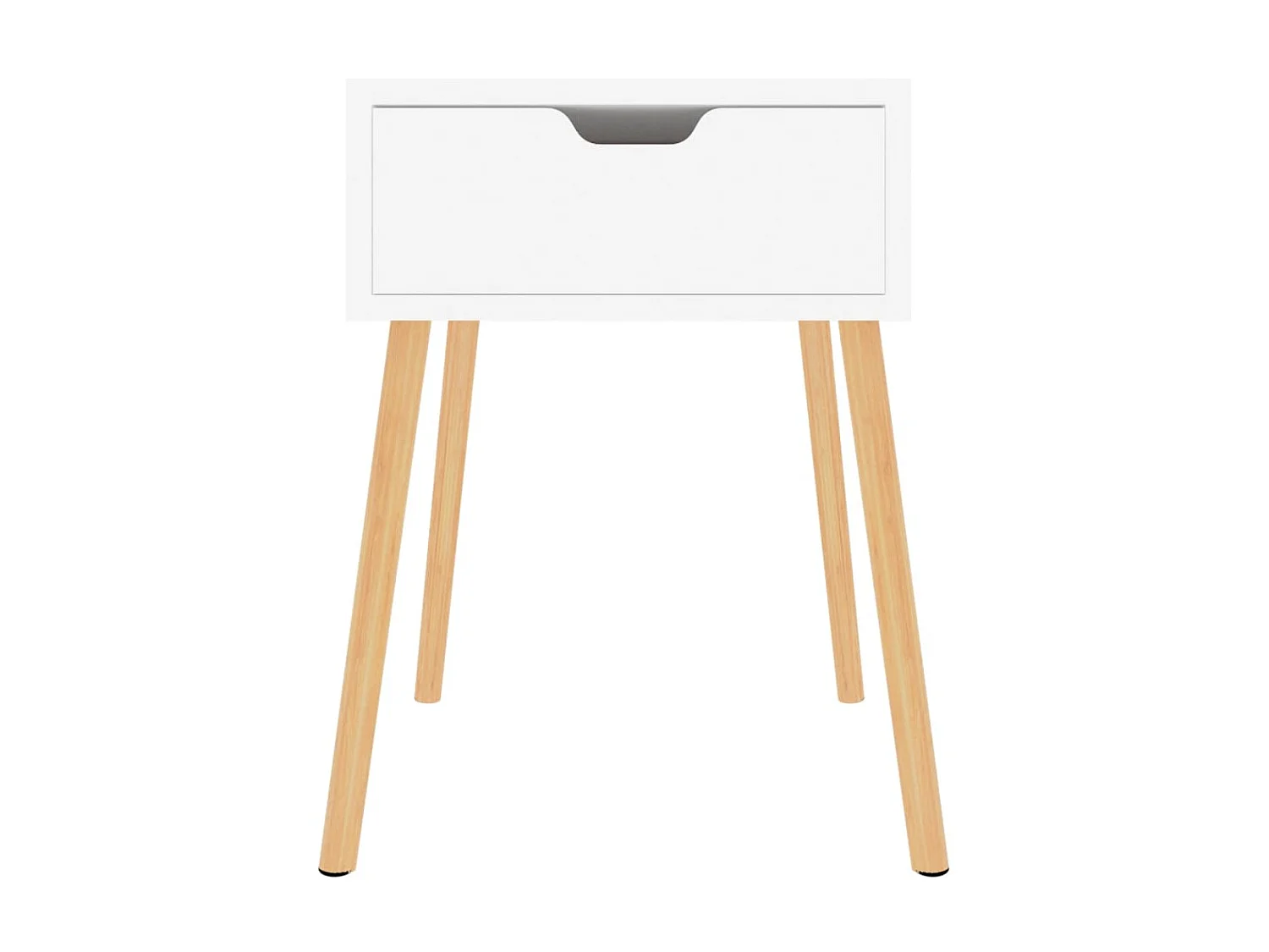 Nachtkastjes 2 stuks Glanzend wit 40x40x56 cm Spaanplaat