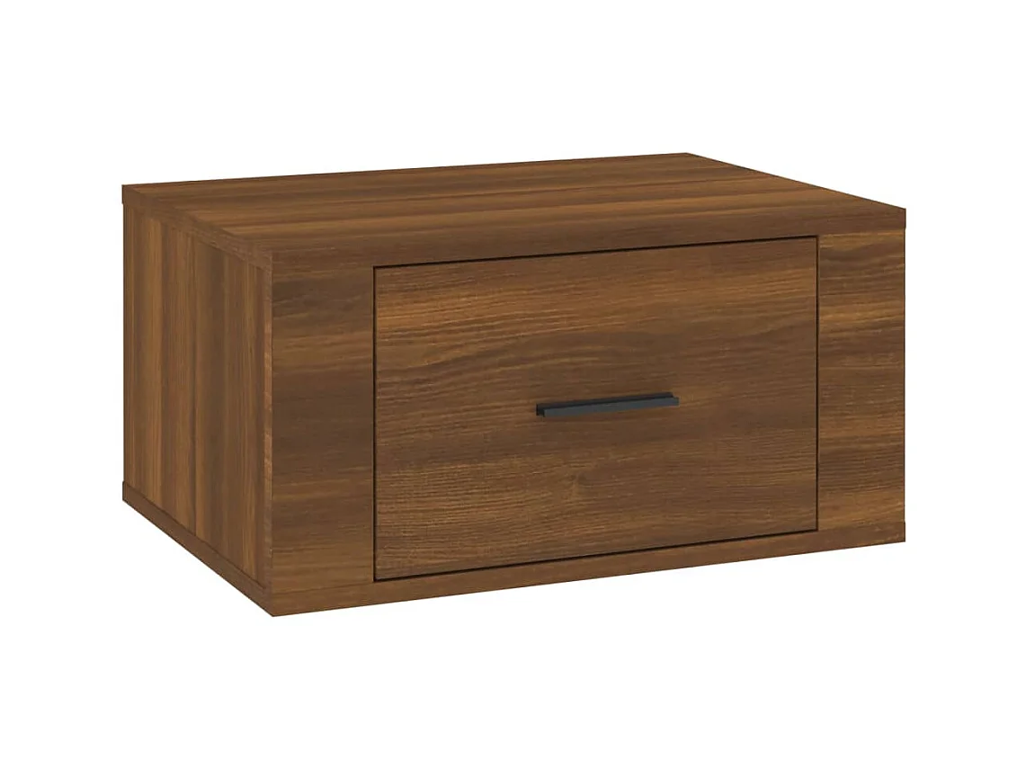 Comodino sospeso Rovere Brown 50x36x25 cm