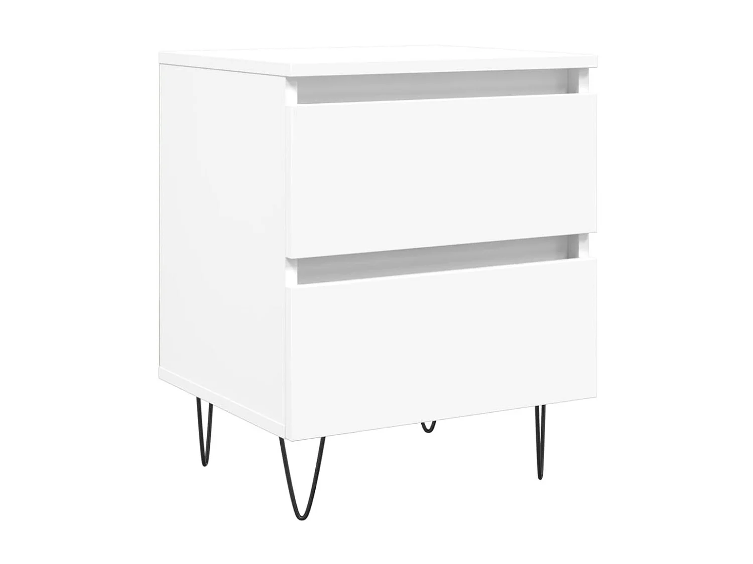 Comodino Bianco 40x35x50 cm MDF