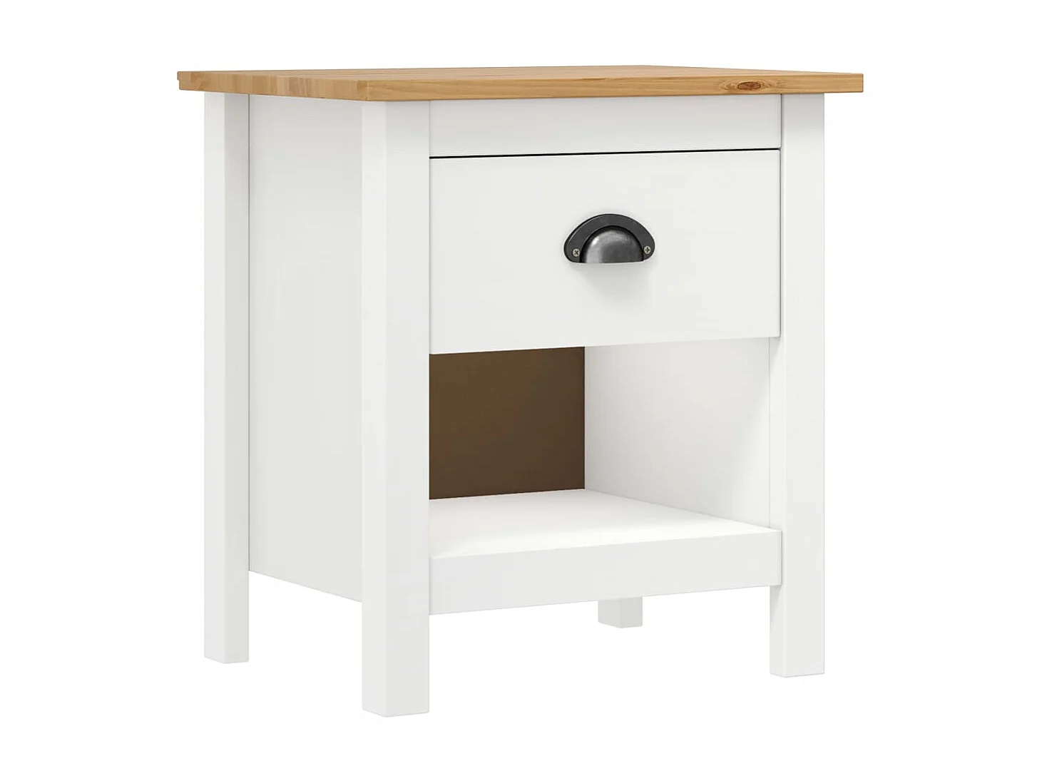 Comodini 2 pz Hill 46x35x49,5 cm Legno di pino massiccio