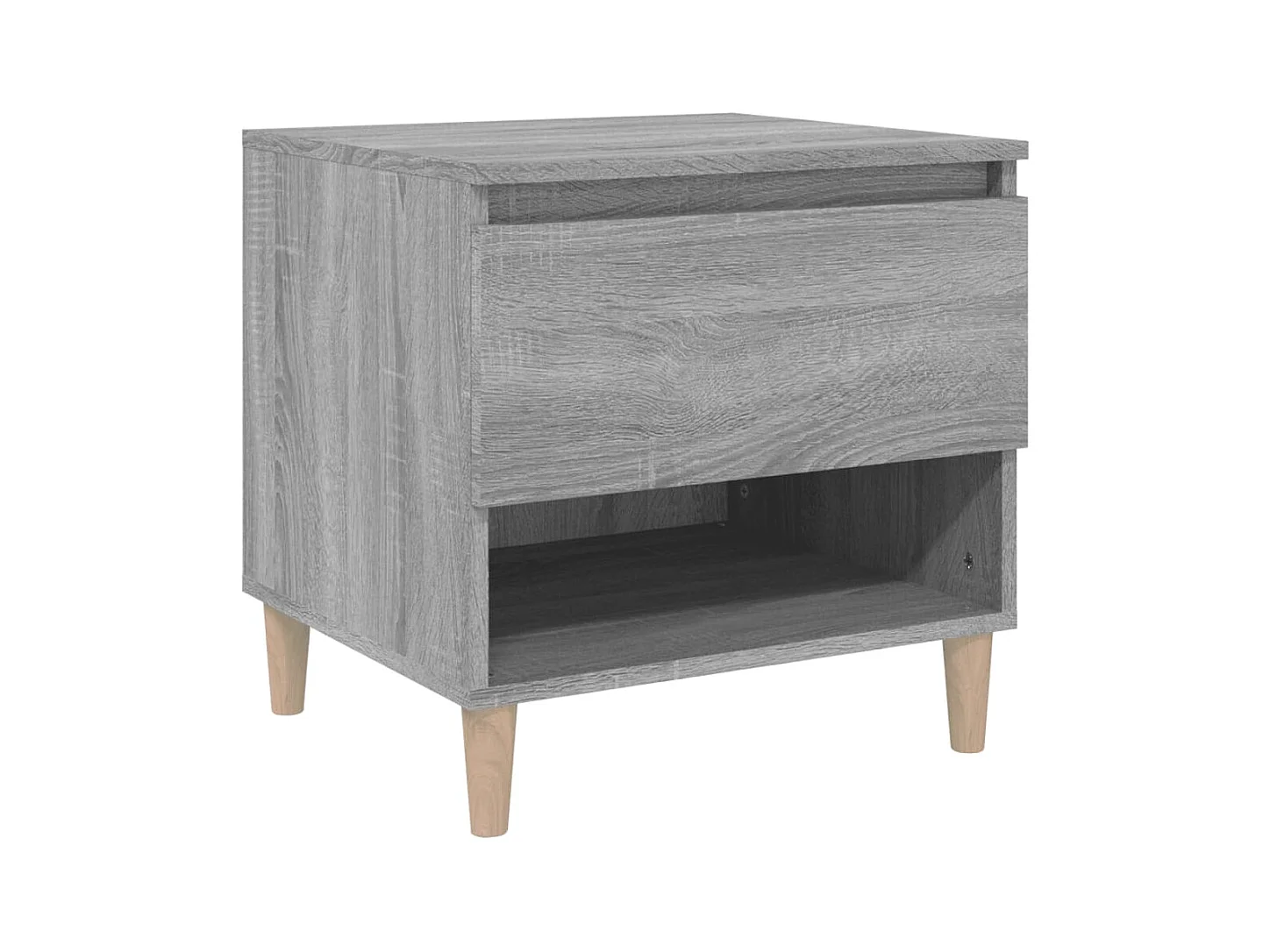 Table de chevet Sonoma gris 50x46x50 cm Bois d'ingénierie