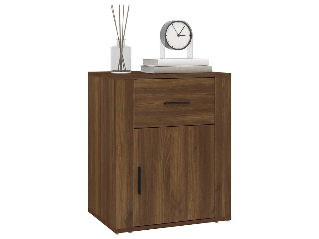 Table de chevet Chêne marron 50x36x60 cm Bois d'ingénierie