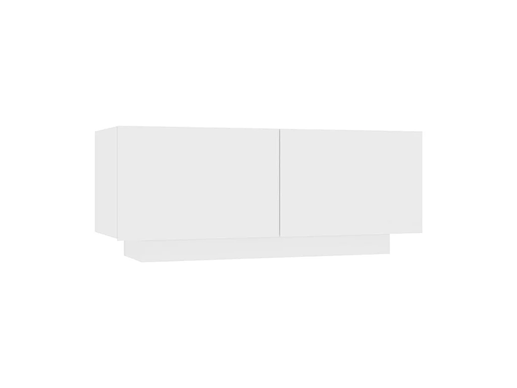 Table de chevet Blanc 100x35x40 cm Aggloméré