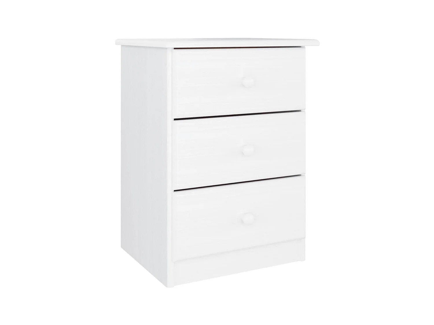Table de chevet ALTA blanc 41x35x55 cm bois de pin massif