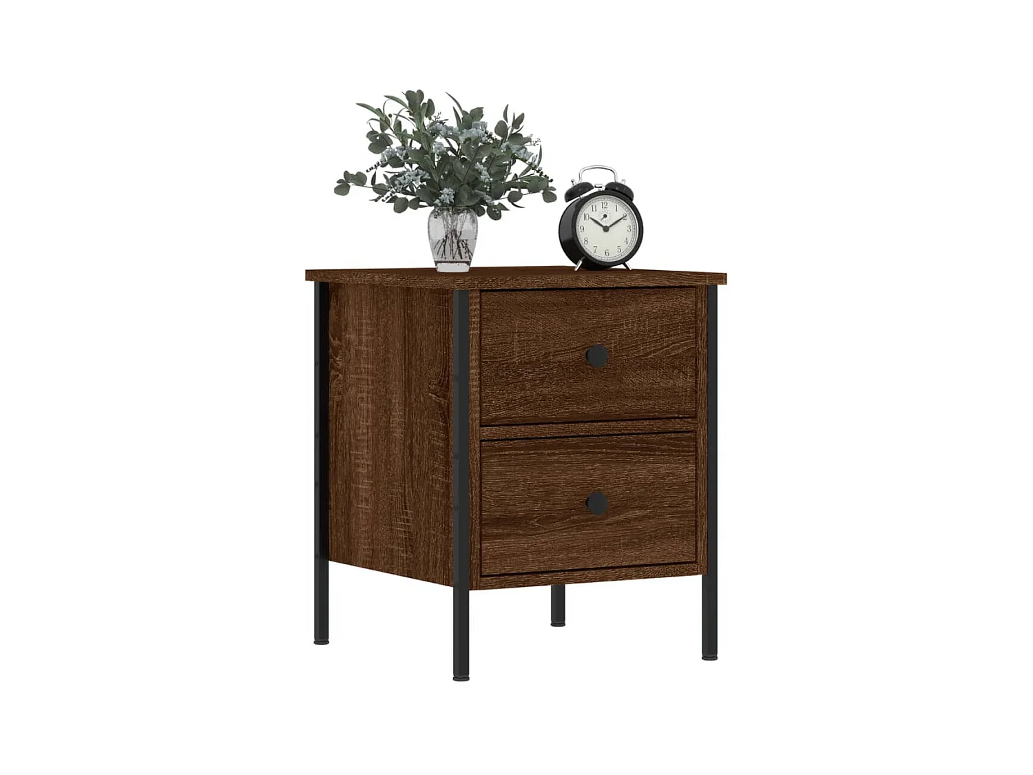 Tables de chevet 2pcs chêne marron 40x42x50cm bois d'ingénierie