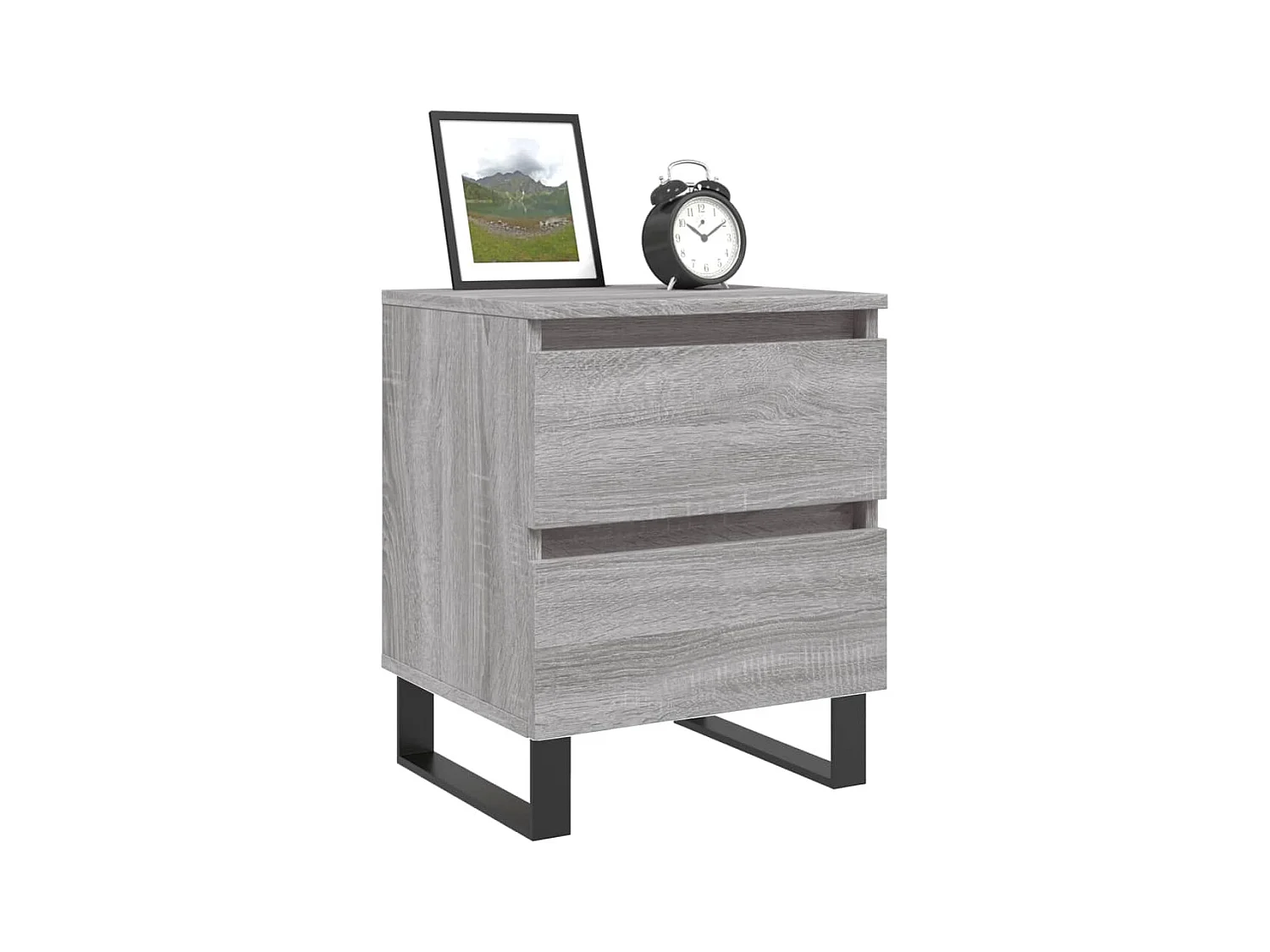 Tables de chevet 2 pcs sonoma gris 40x35x50 cm bois ingénierie