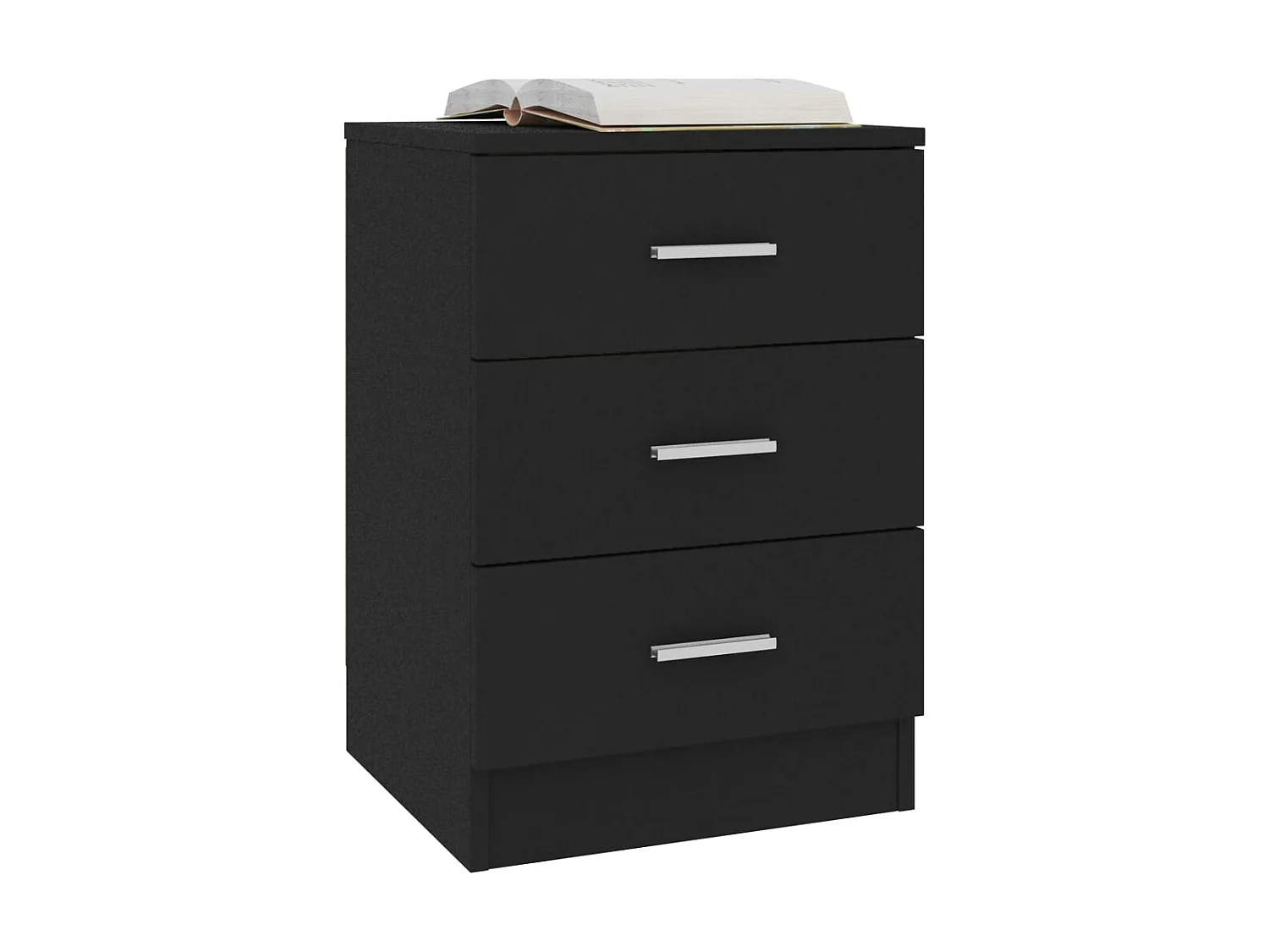 Comodini 2 pz Nero 38 x 35 x 56 cm Truciolare