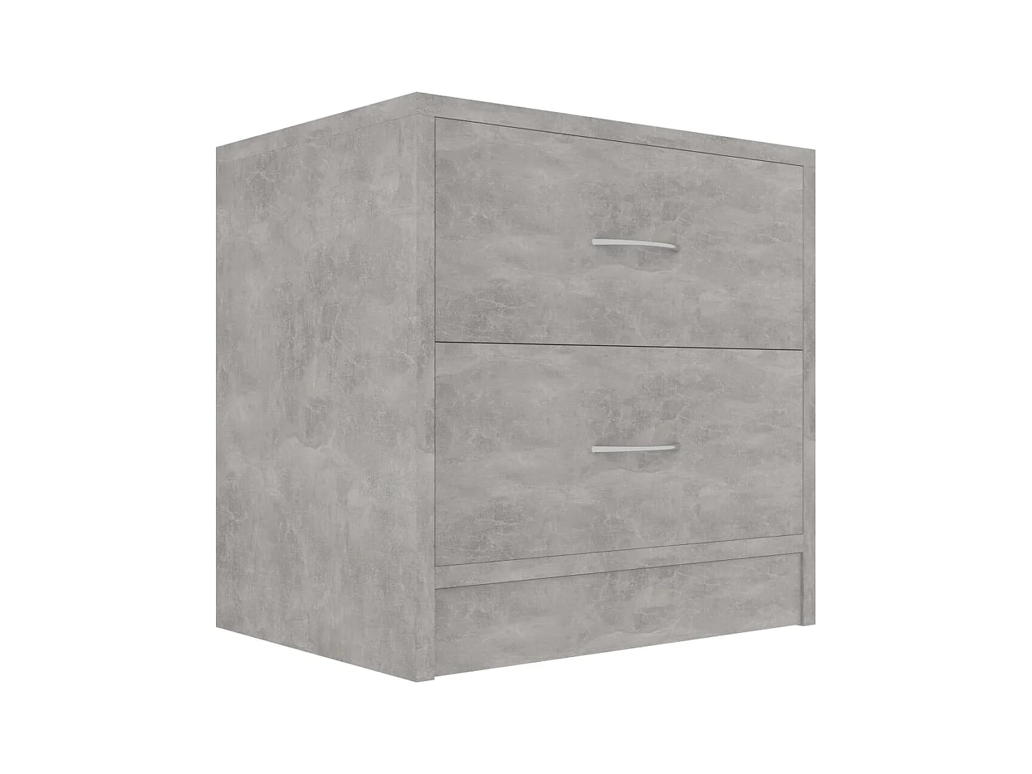 Tables de chevet 2 pcs Gris béton 40 x 30 x 40 cm Aggloméré