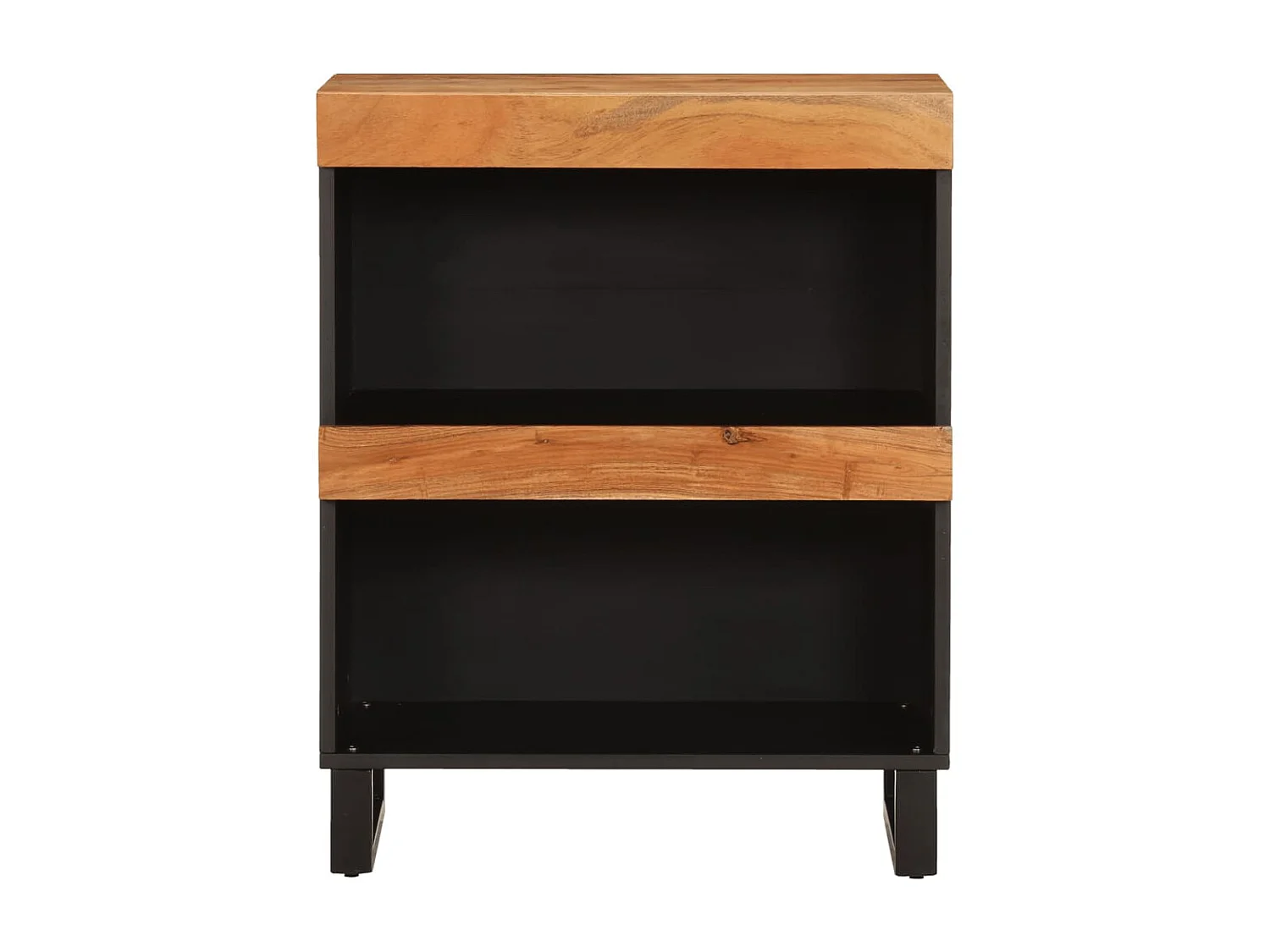 Beistellschrank 60x33x75 cm aus massivem Akazienholz