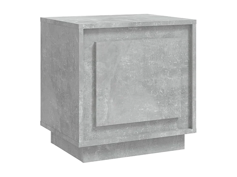 Table de chevet gris béton 44x35x45 cm bois d'ingénierie