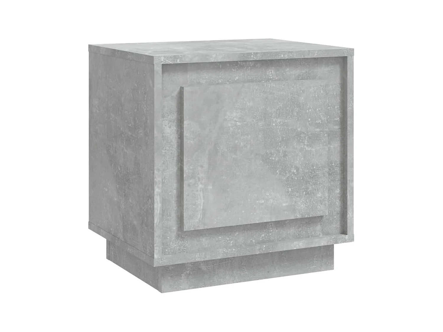 Betongrijs nachtkastje 44x35x45 cm samengesteld hout