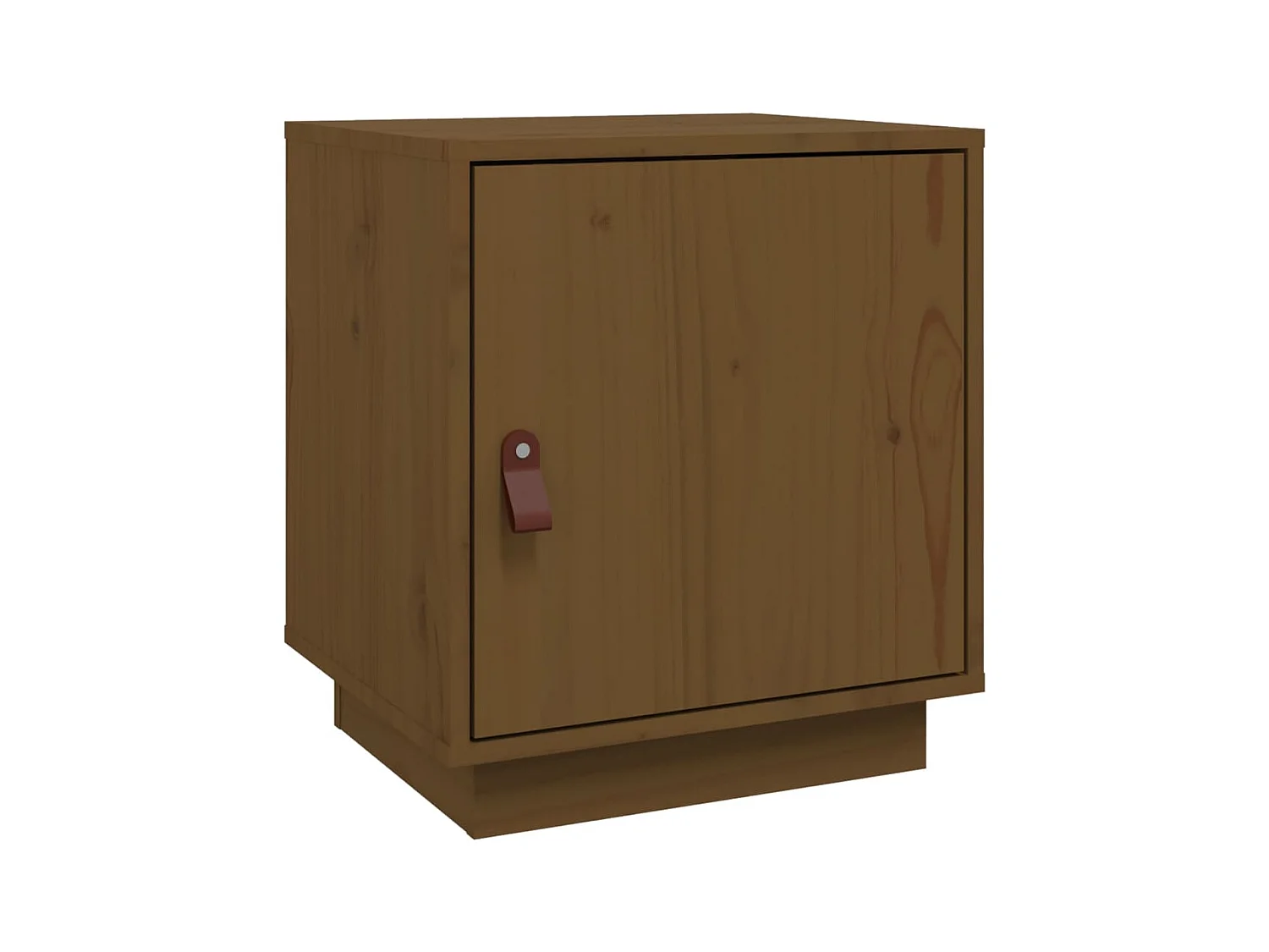 Comodino Marrone miele 40x34x45 cm Legno di pino massiccio