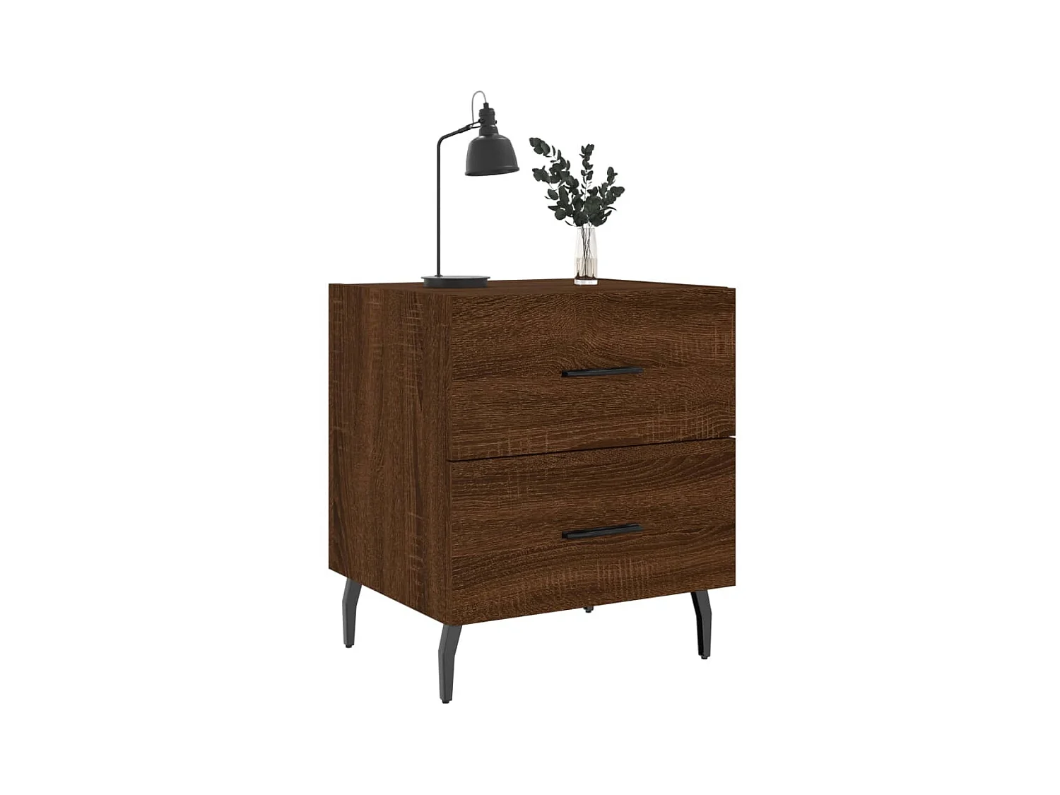 Tables de chevet 2 pcs chêne marron 40x35x47,5 cm