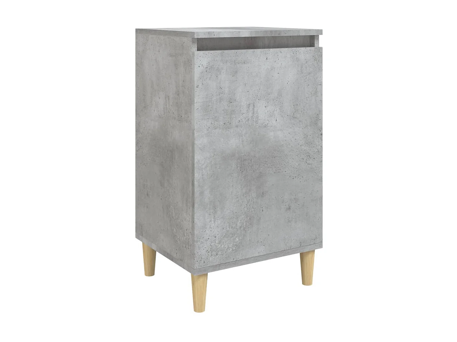 Table de chevet gris béton 40x35x70 cm bois d'ingénierie