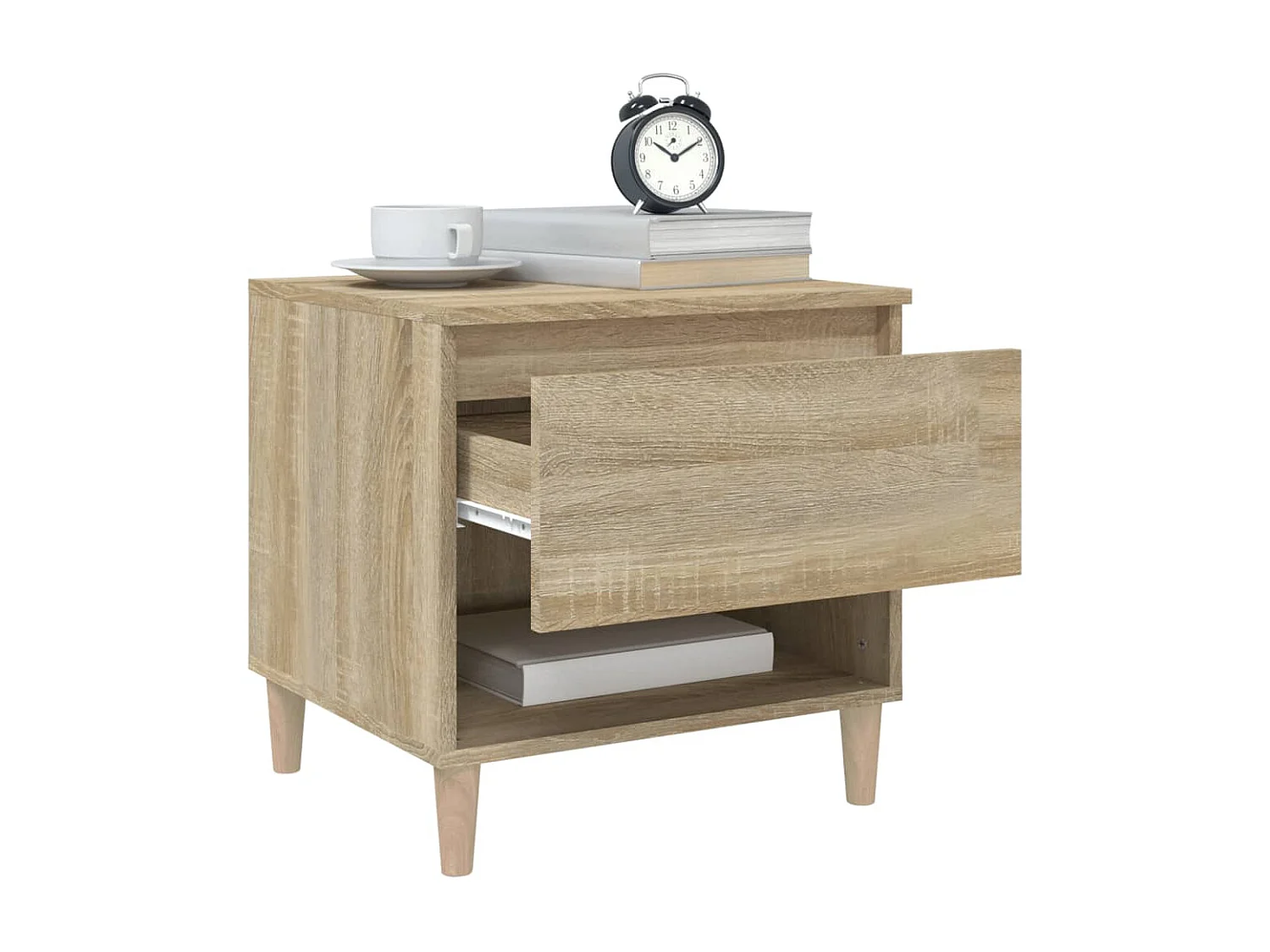 Tables de chevet 2pcs Chêne sonoma 50x46x50cm Bois d’ingénierie