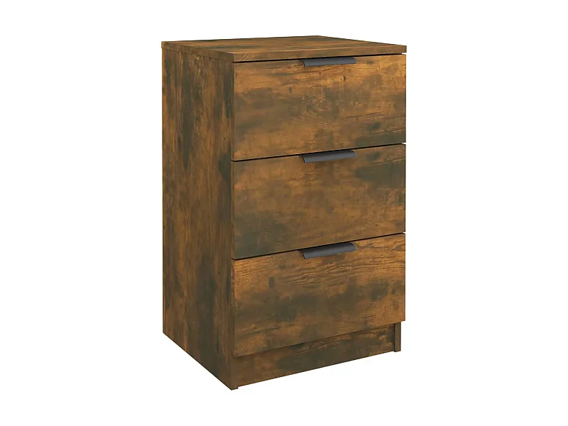 Table de chevet Chêne fumé 40x36x65 cm