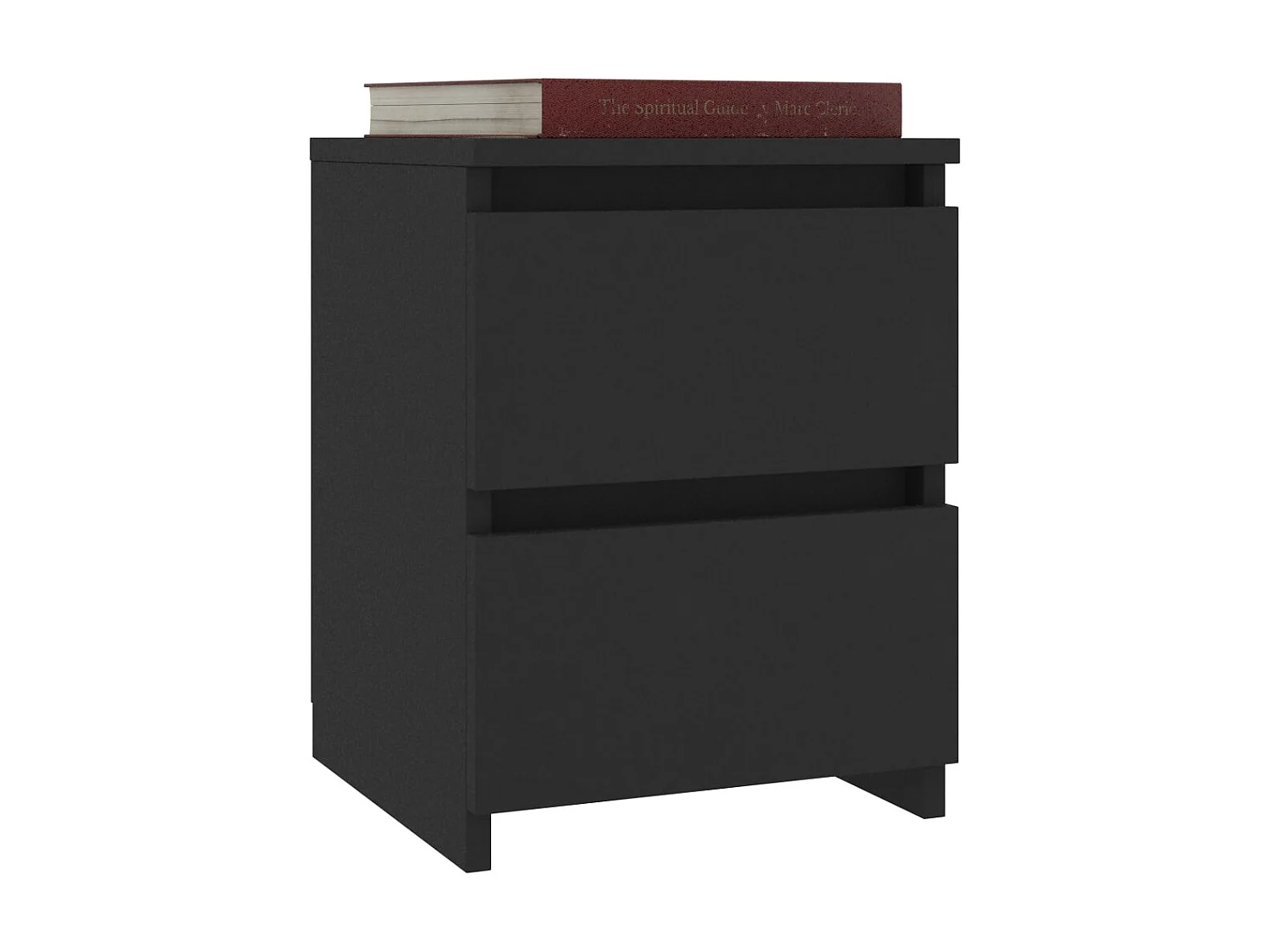 Tables de chevet 2 pcs Noir 30 x 30 x 40 cm Aggloméré