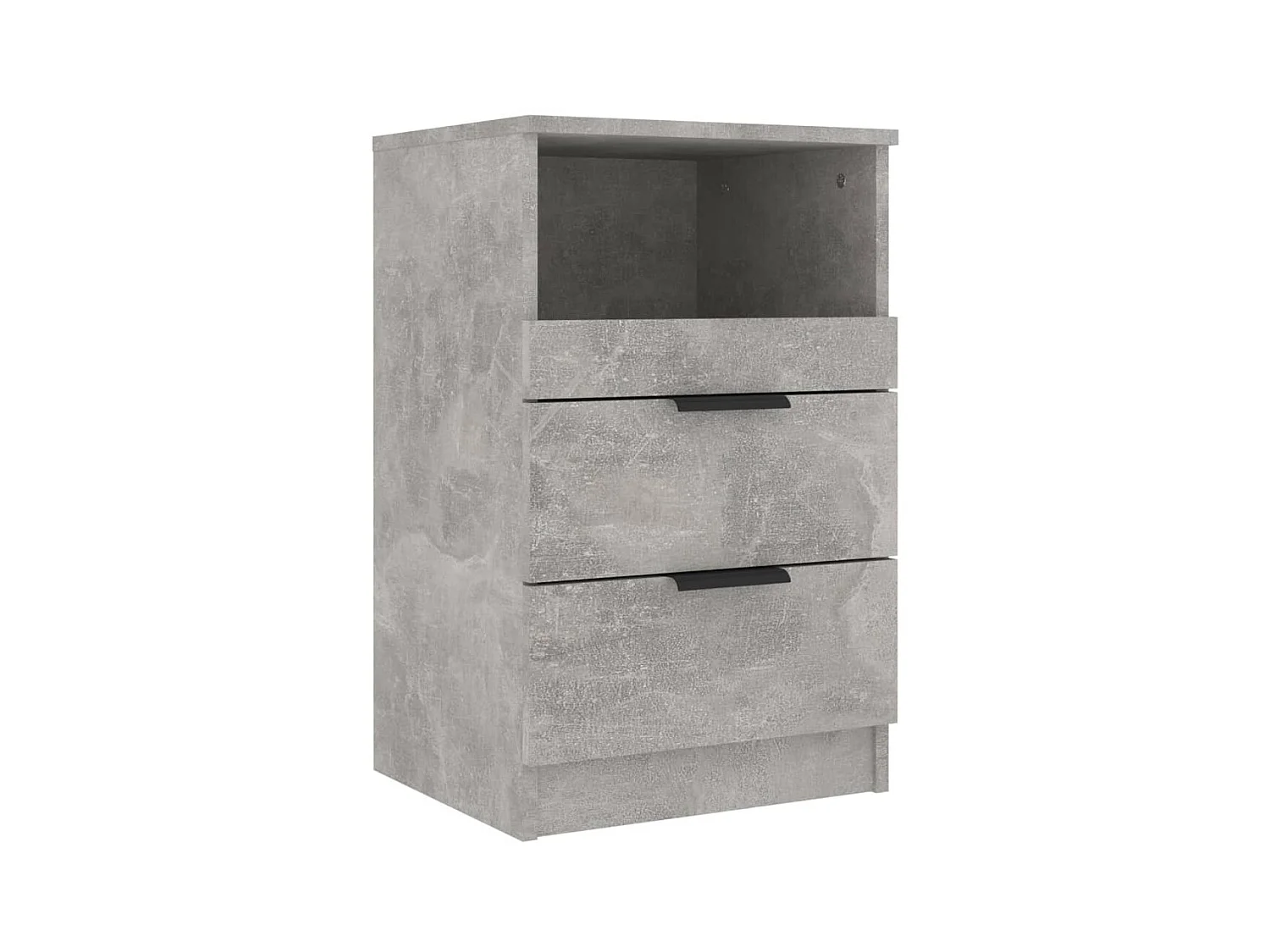 Table de chevet Gris béton Bois d'ingénierie