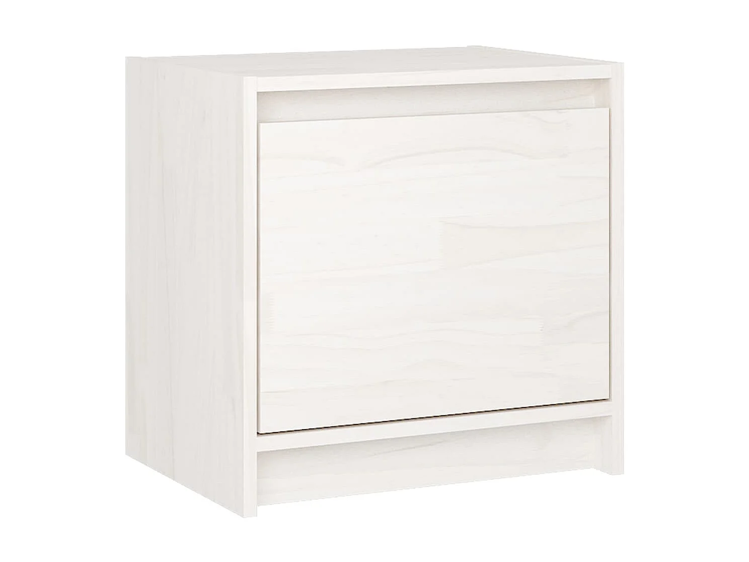 Mesa de cabeceira Branca 40x30,5x40 cm Madeira maciça de pinho