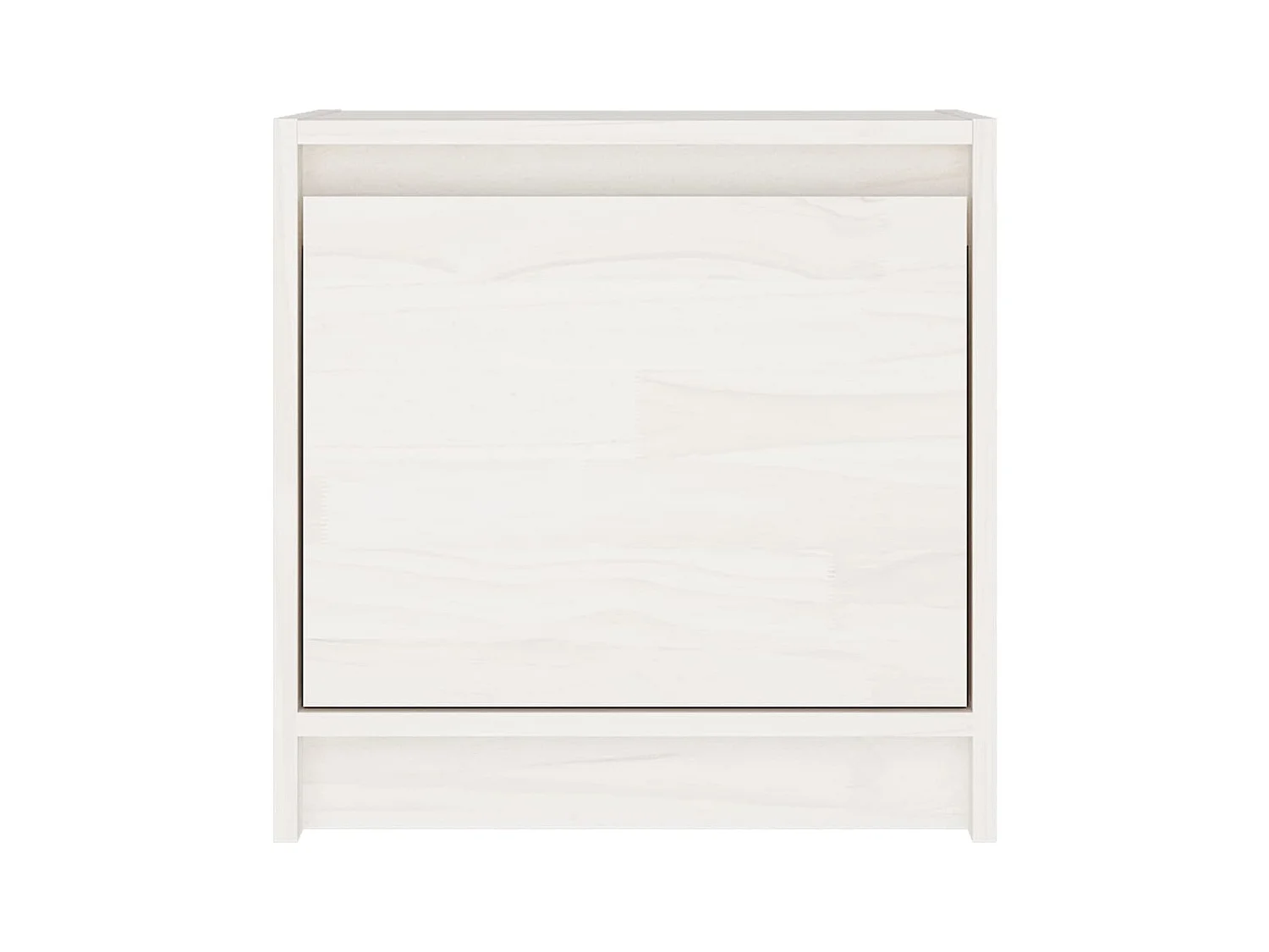 Mesa de cabeceira Branca 40x30,5x40 cm Madeira maciça de pinho