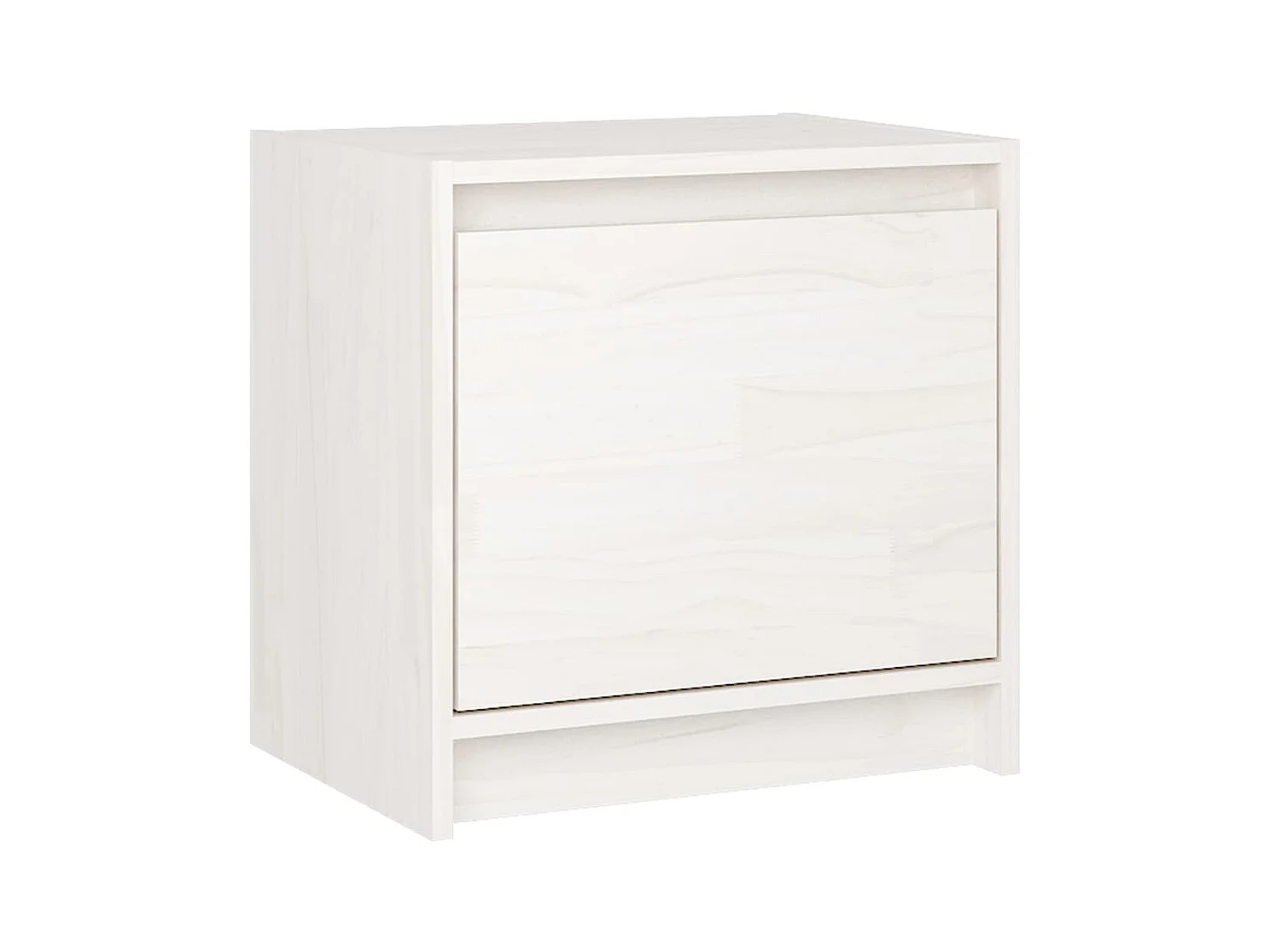 Table de chevet Blanc 40x30,5x40 cm Bois de pin massif