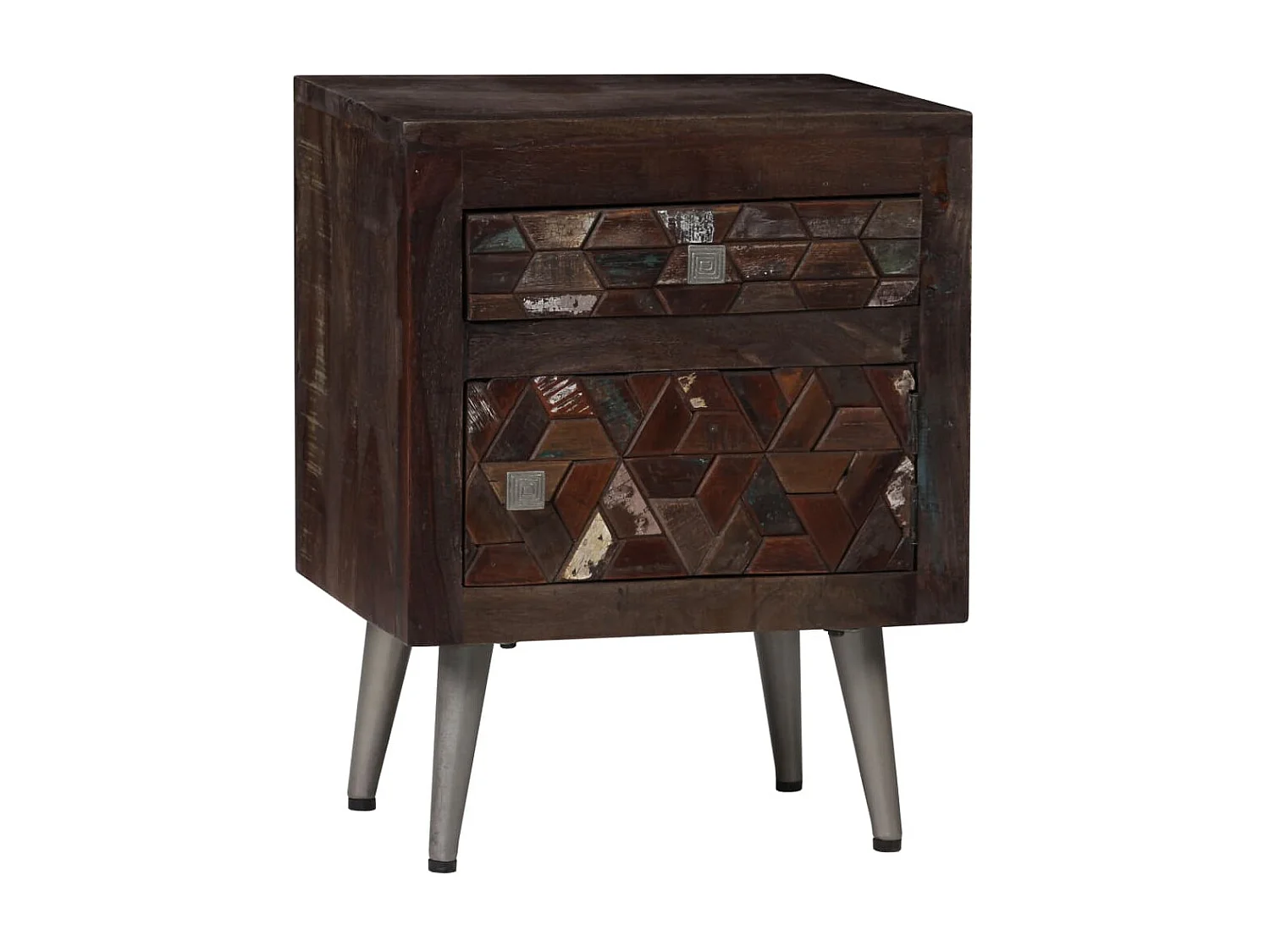 Table de chevet Bois de récupération solide 40 x 30 x 50 cm