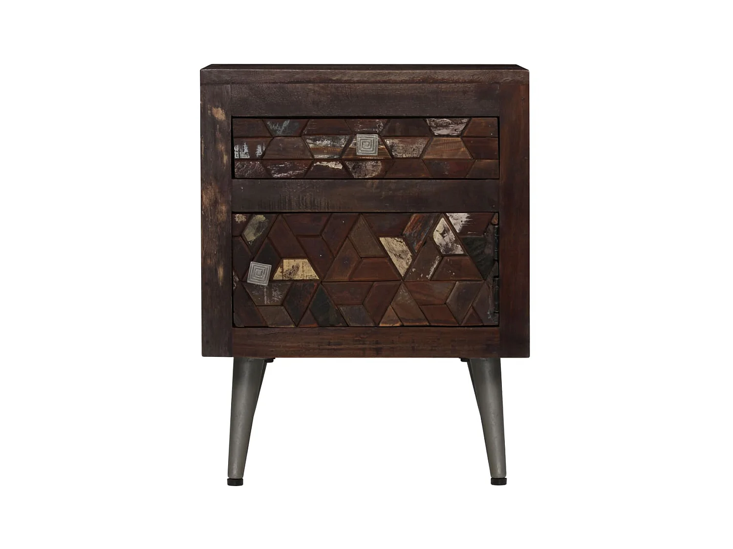 Table de chevet Bois de récupération solide 40 x 30 x 50 cm