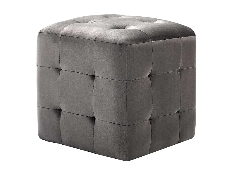 stuks Nachtkastjes Grijs 30x30x30 cm Fluwelen stof