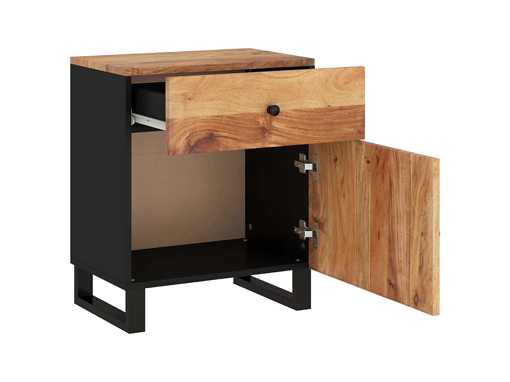 Nachtkastje 50x33x60cm Massief en bewerkt acaciahout