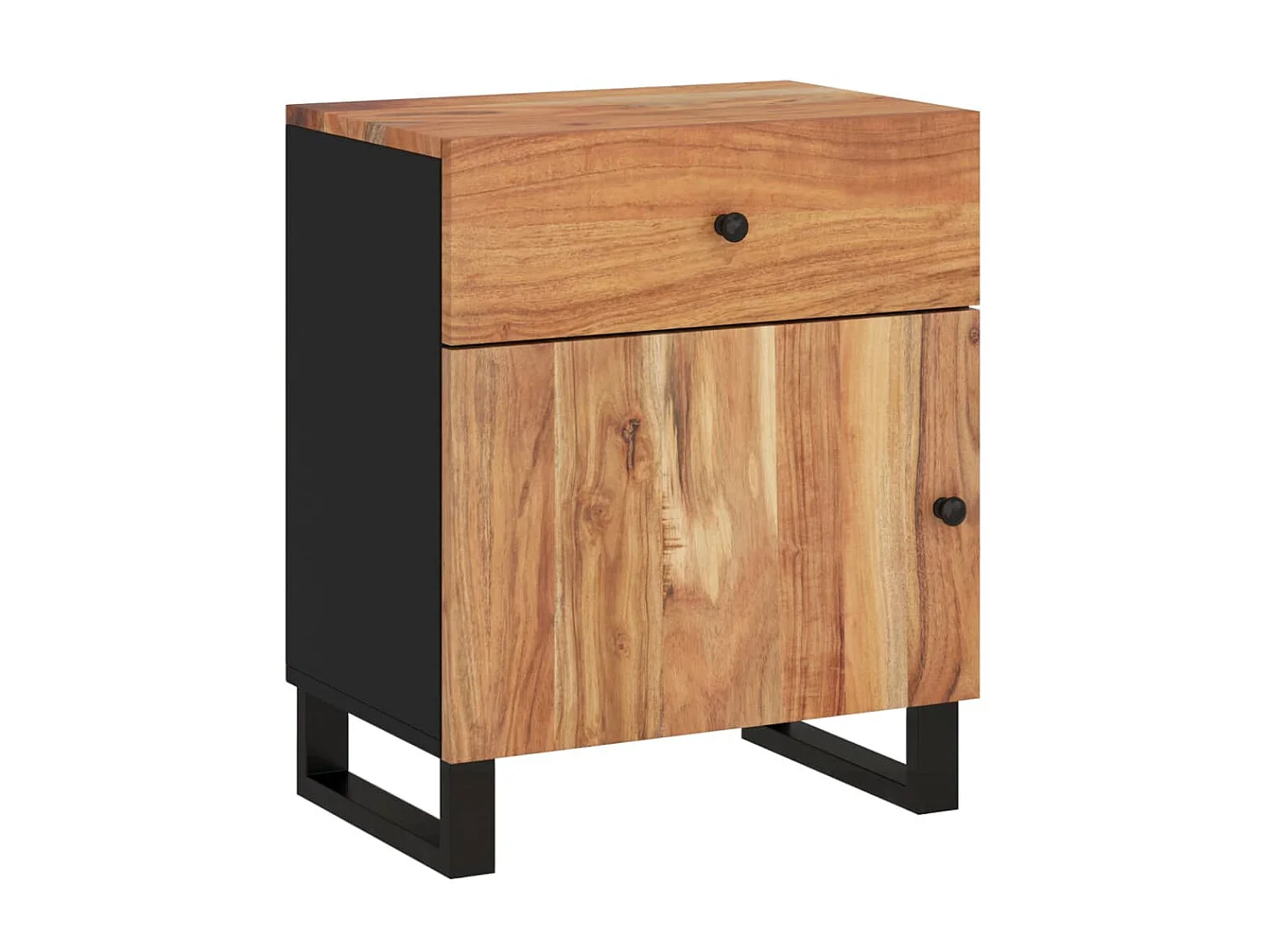 Nachtkastje 50x33x60cm Massief en bewerkt acaciahout