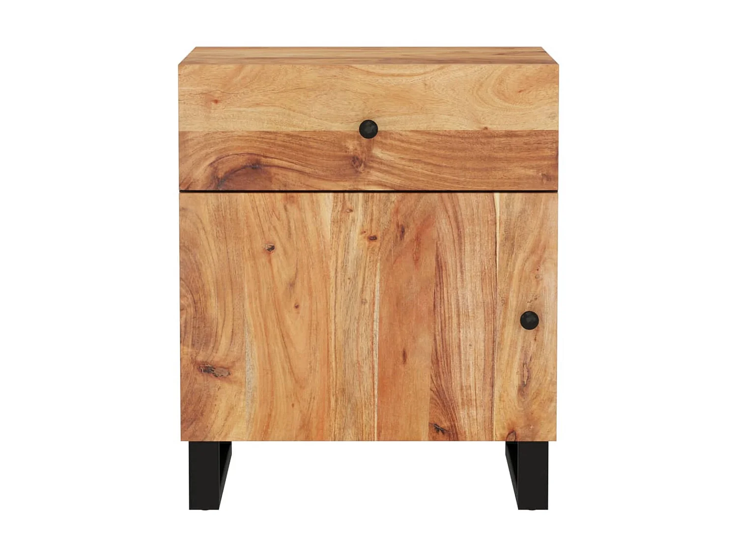 Table de chevet 50x33x60cm Bois d'acacia solide et d'ingénierie