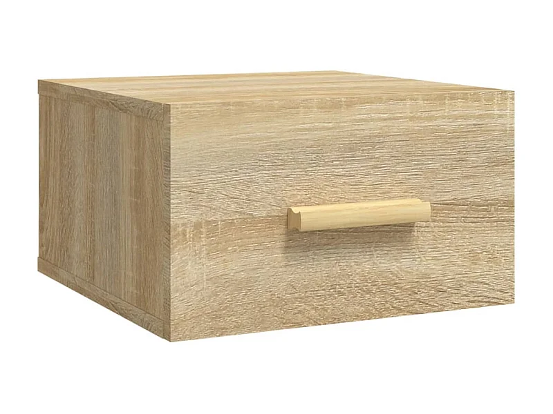 Table de chevet murale chêne sonoma 35x35x20 cm