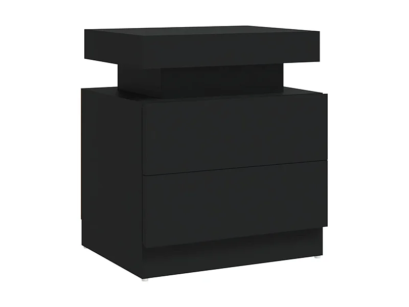 Table de chevet Noir 45x35x52 cm Aggloméré