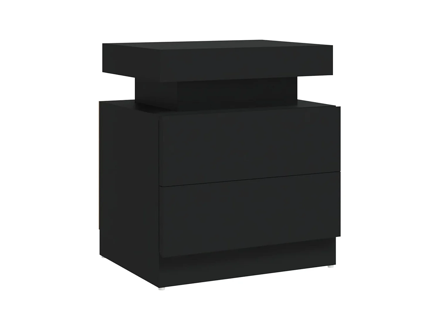 Table de chevet Noir 45x35x52 cm Aggloméré