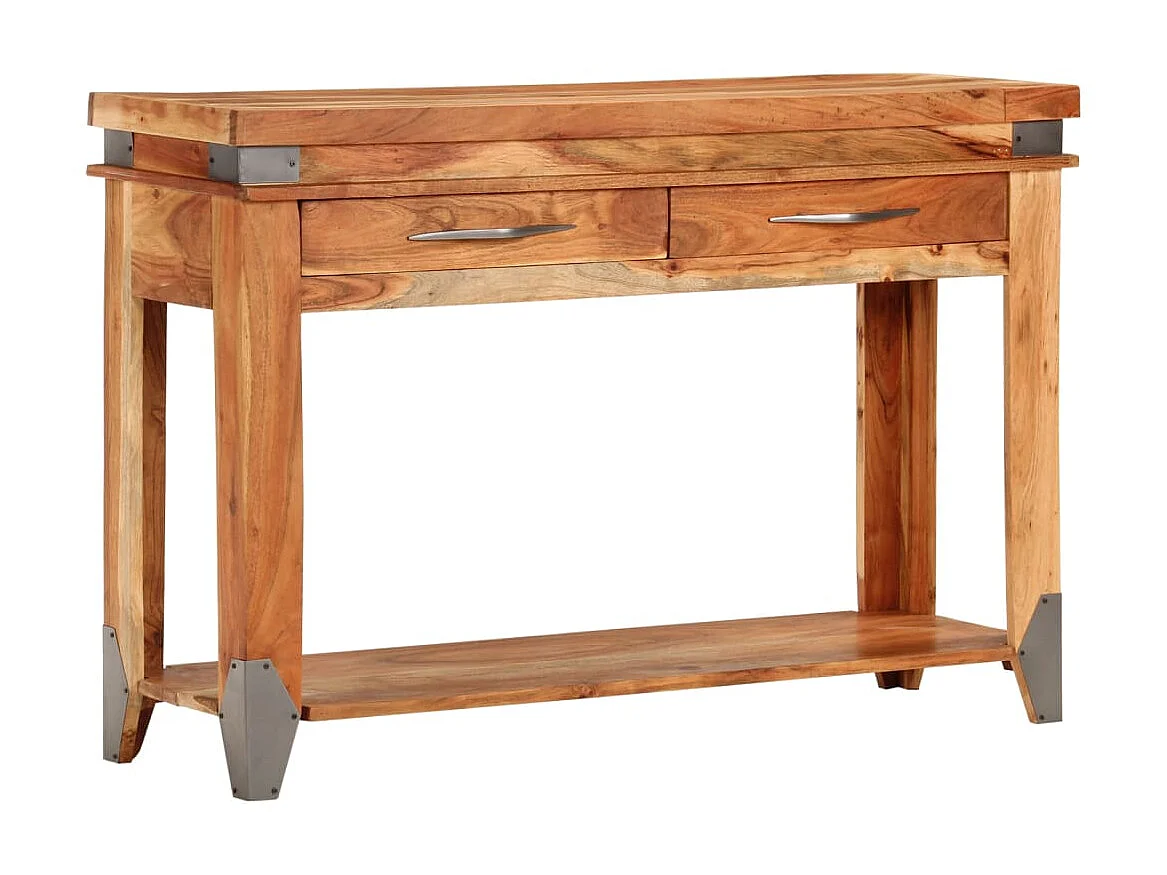 Mesa consola 110x34x74 cm Madeira maciça de acácia