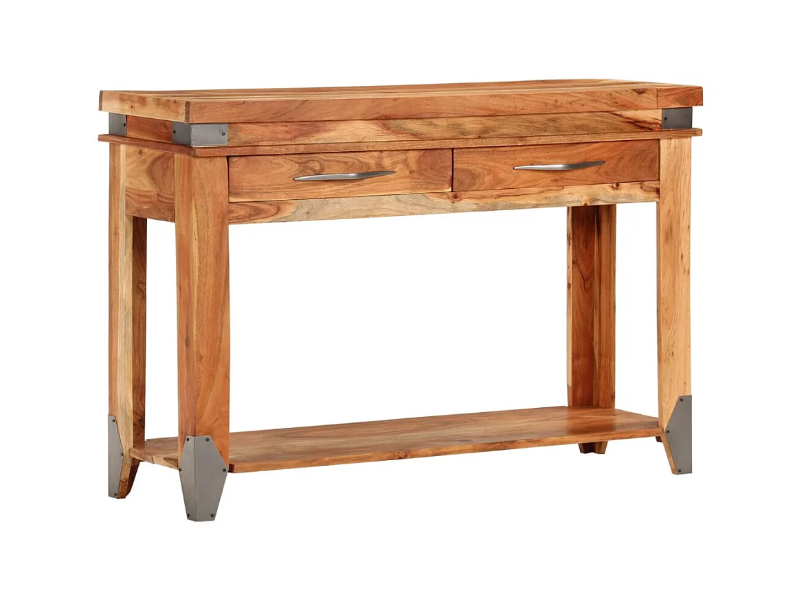 Table console 110x34x74 cm Bois d'acacia massif