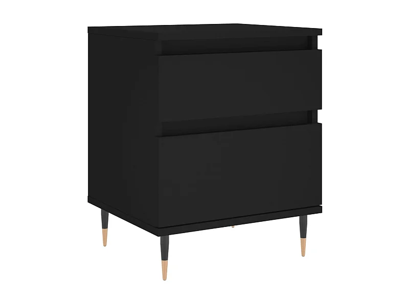 Nachttisch Schwarz 40x35x50 cm Holzwerkstoff