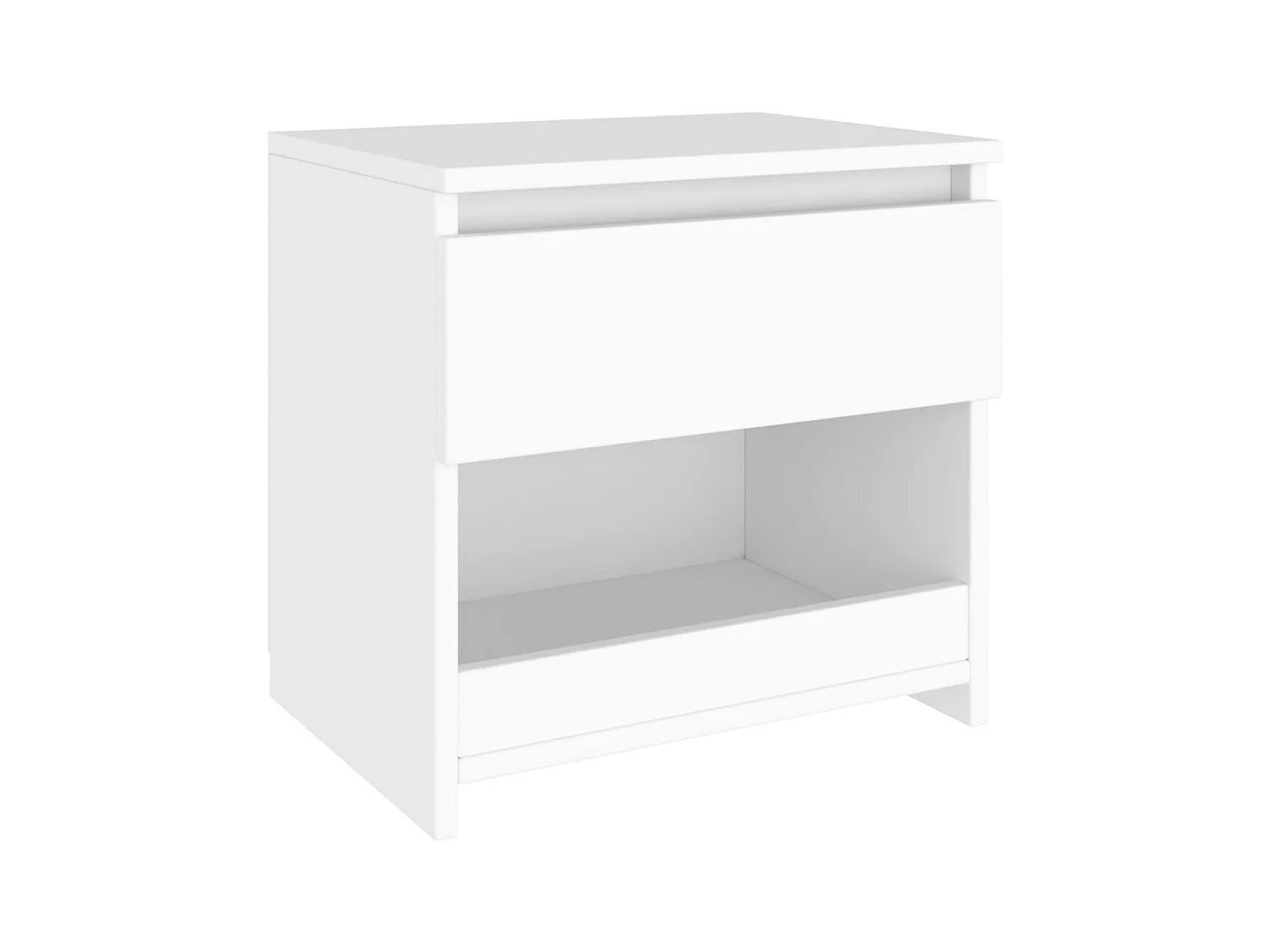 Comodino Bianco 40x30x39 cm Truciolare