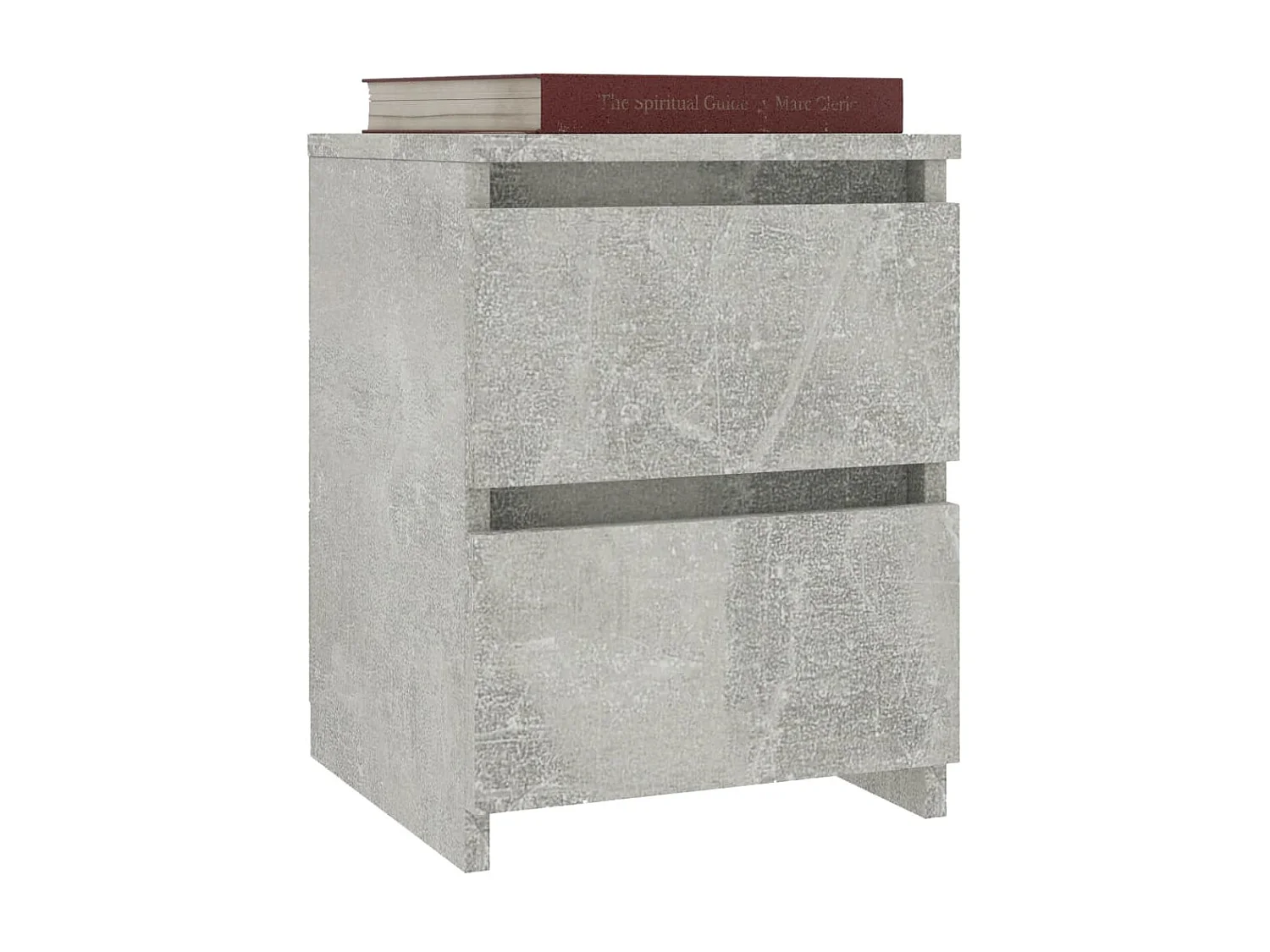 Table de chevet Gris béton 30 x 30 x 40 cm Aggloméré